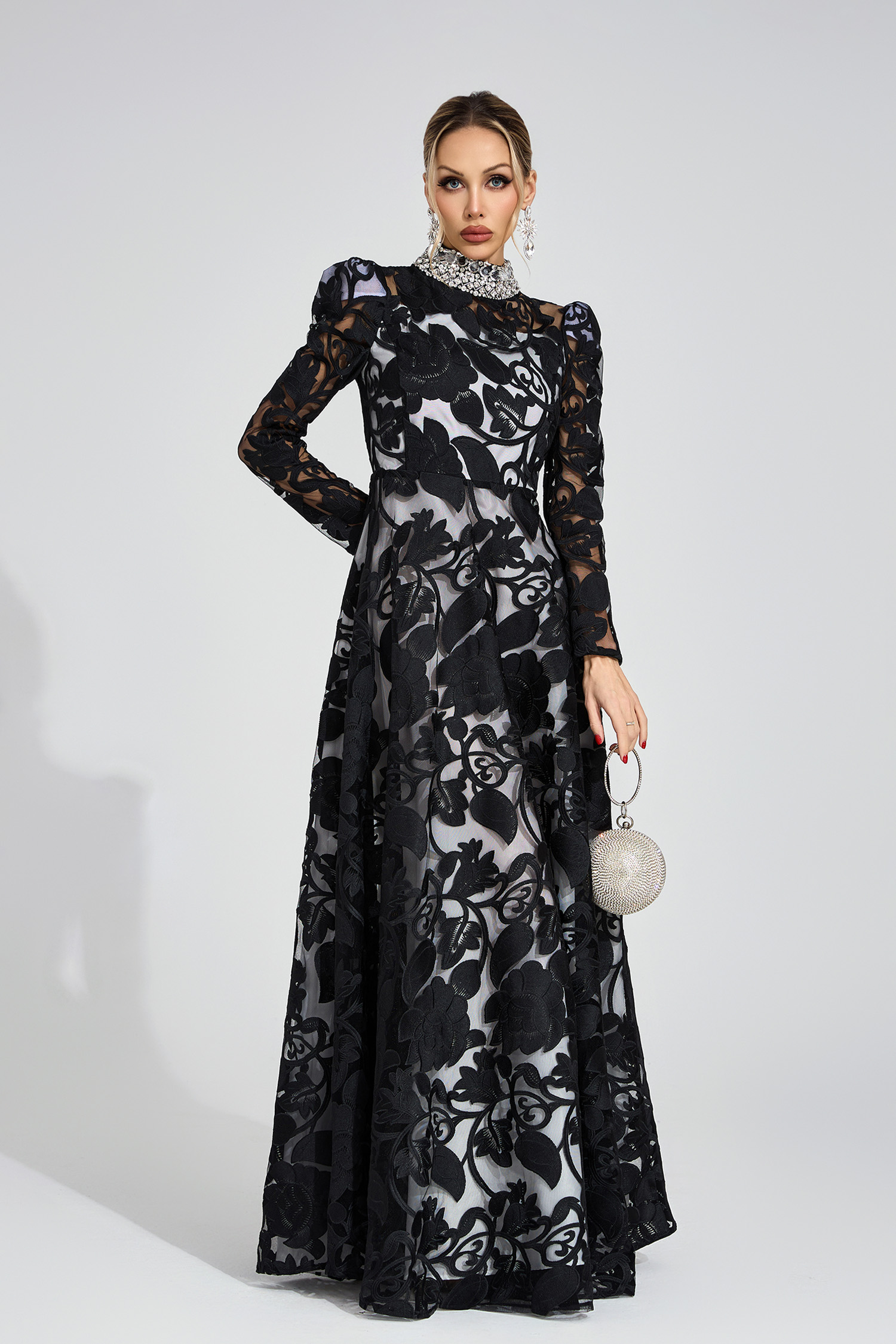 Muse Black Diamond Maxi Dress