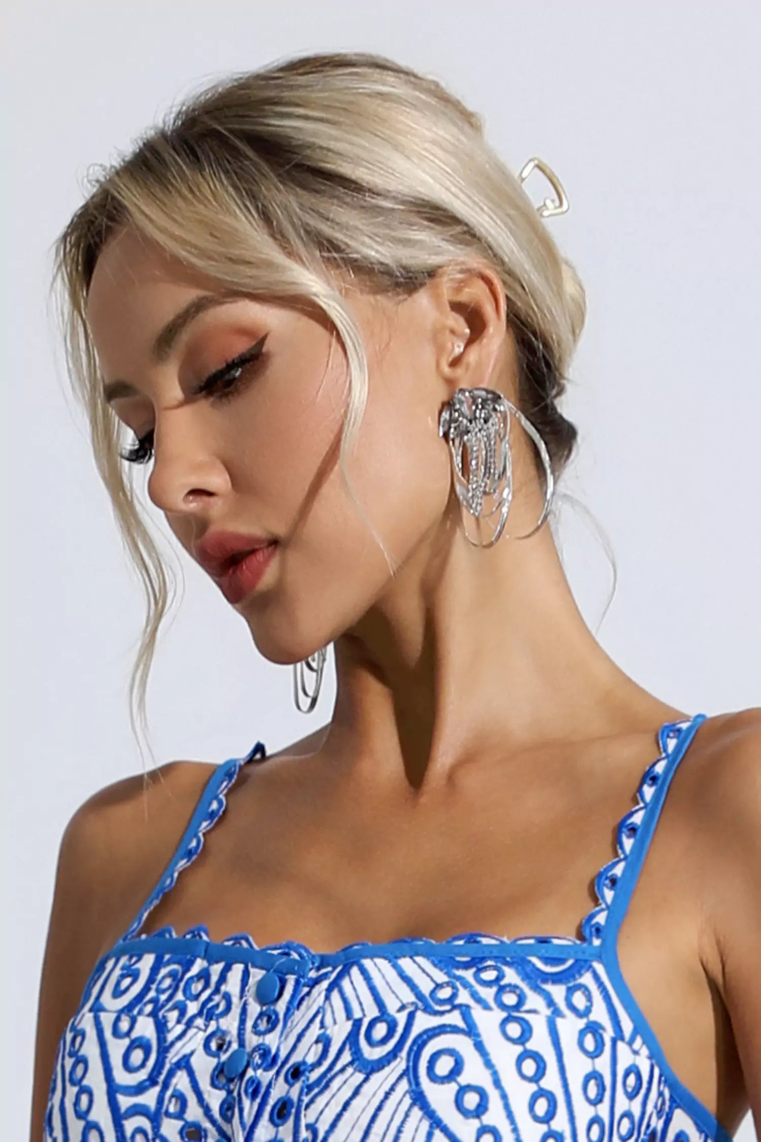 Mya Silver Tassel Earrings