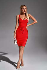 Black Ruby Bandage Mini Dress