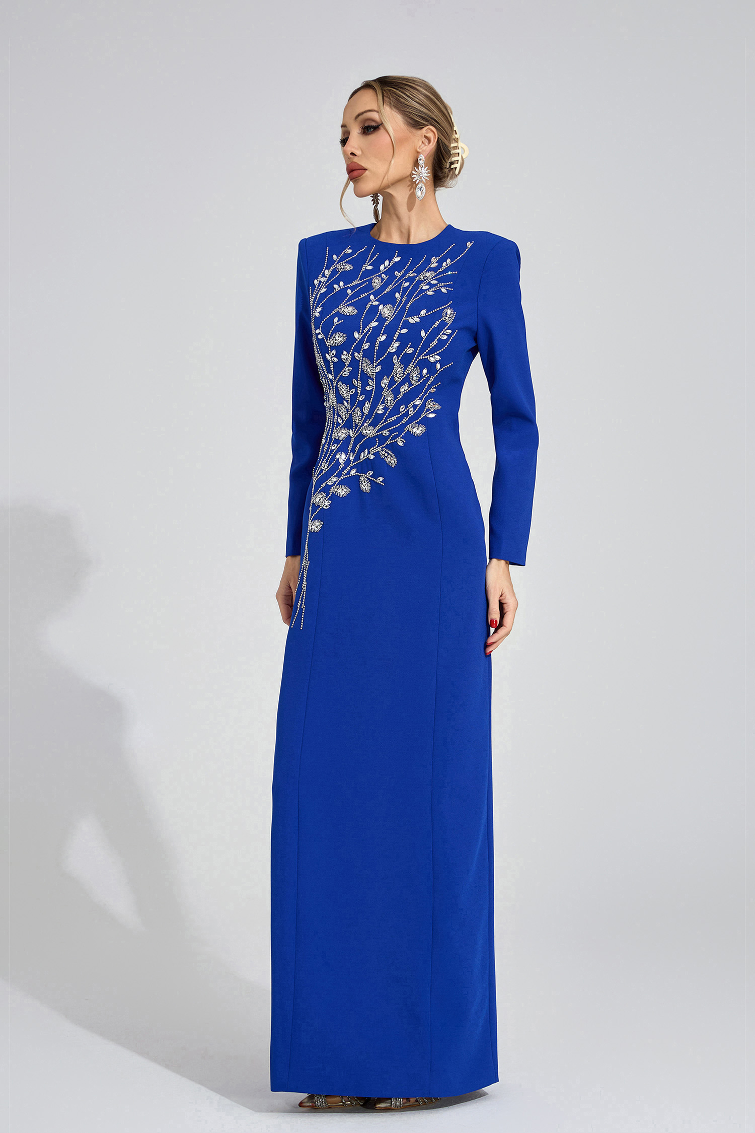 Ombrie Blue Diamond Maxi Dress
