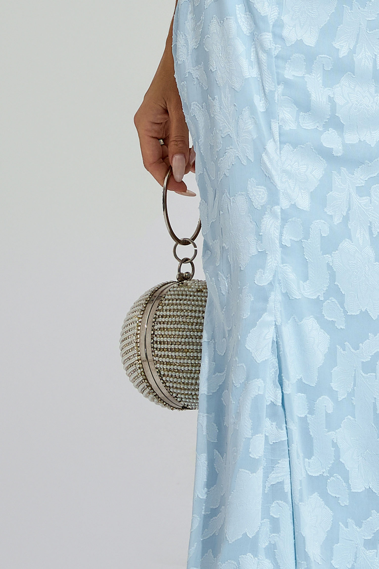 Owen Silver Round Ball Bag