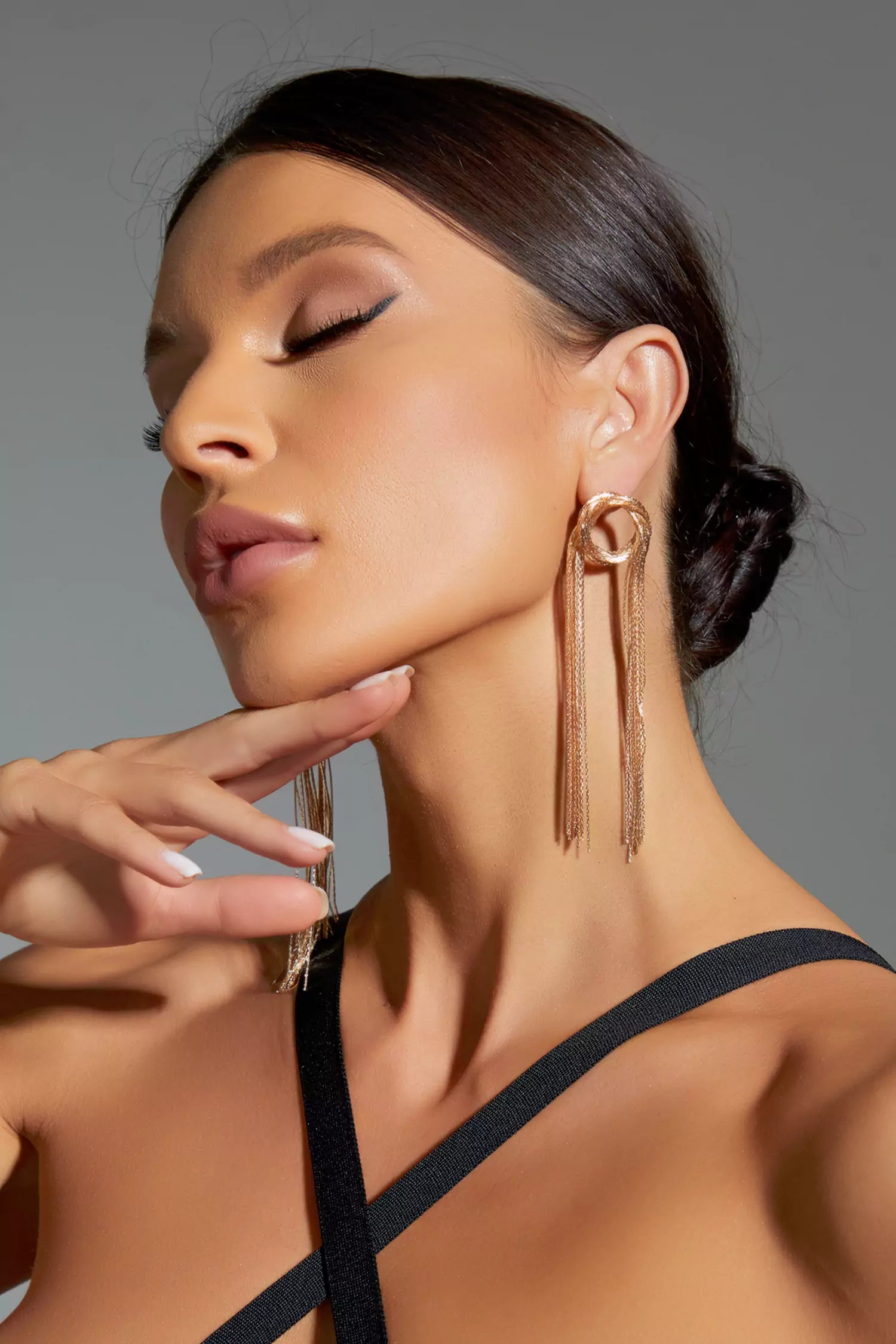 Parker Golden Tassel Earrings-CATCHALL