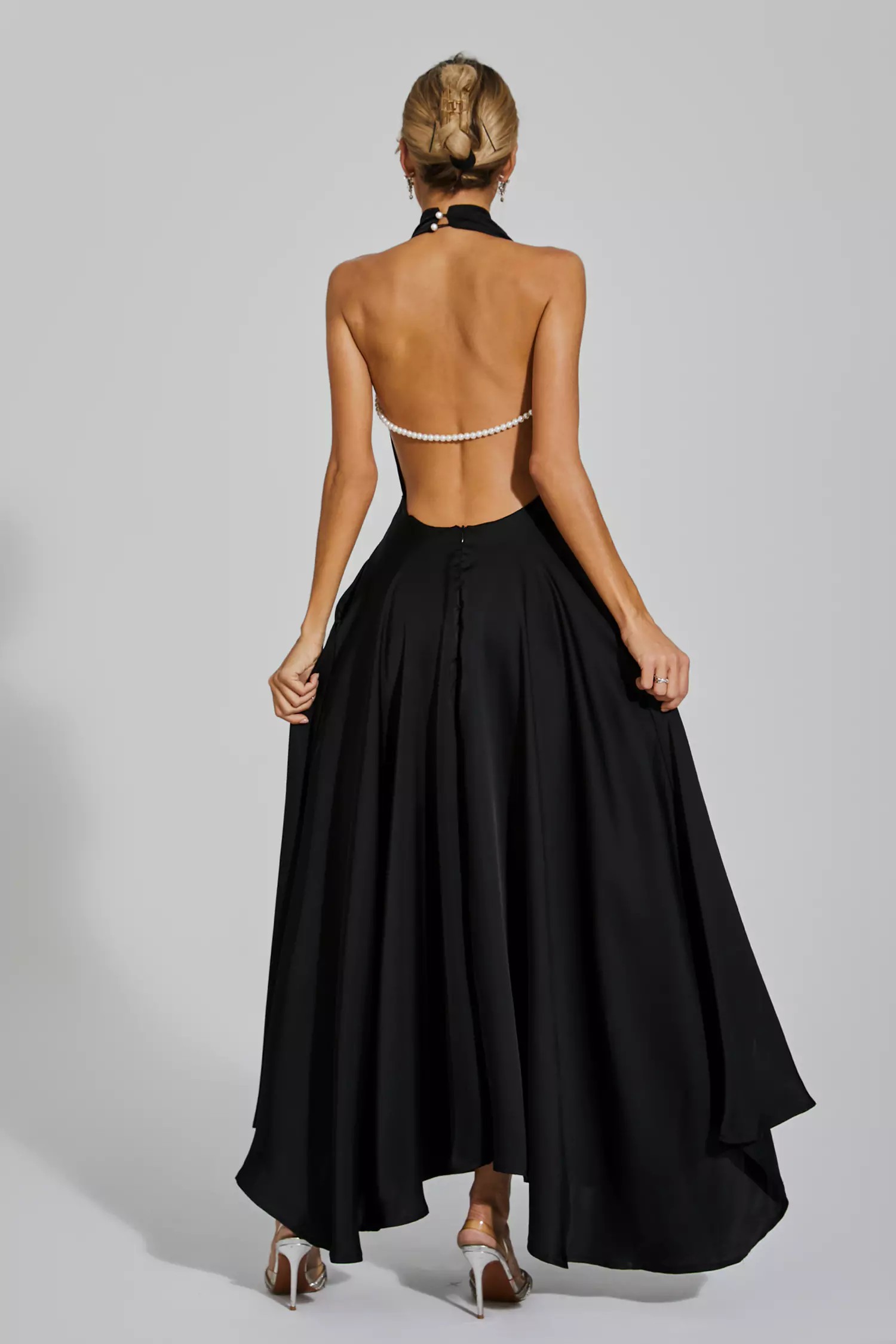 Patricia Black Halter Maxi Dress-CATCHALL