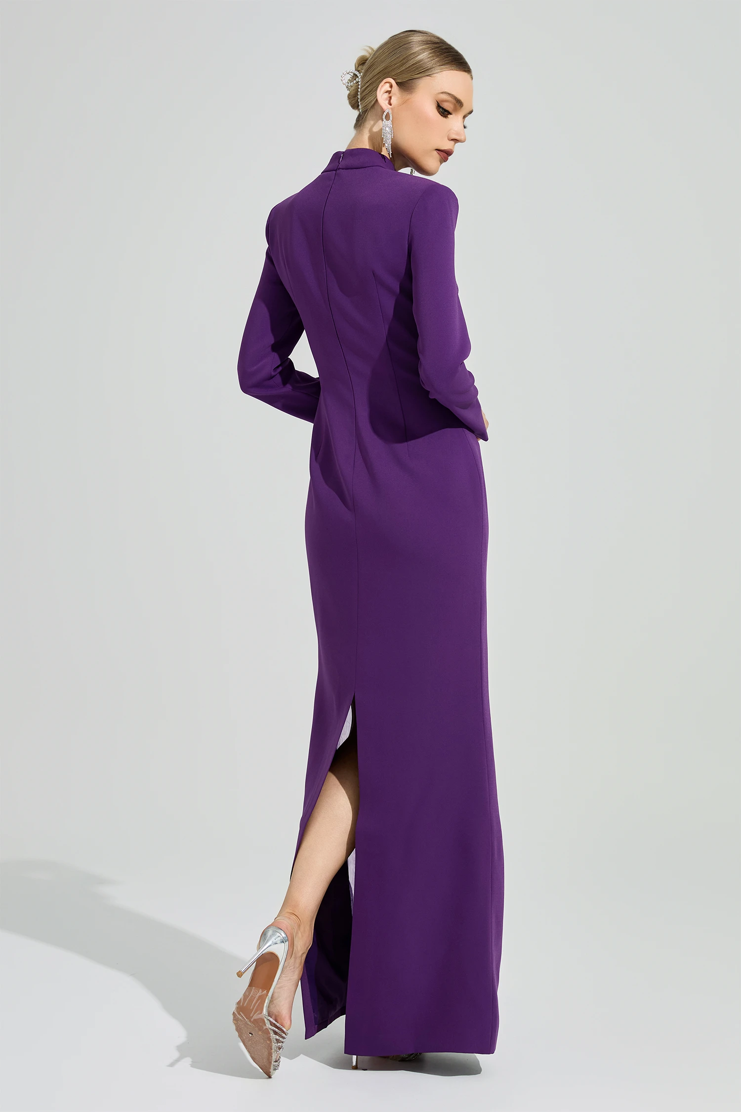 Paz Purple Diamond Formal Dress