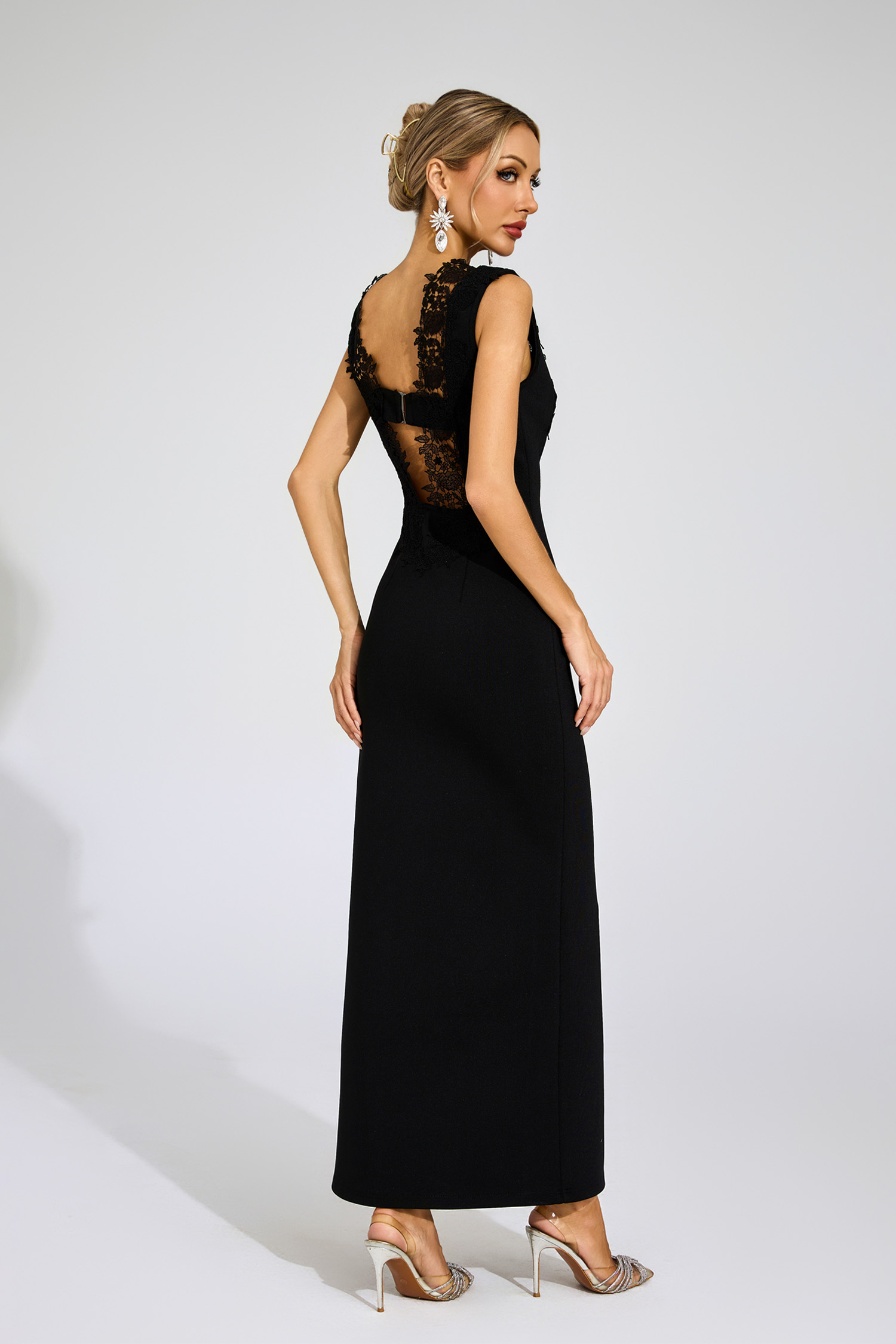 Peggy Black Cut Out Bandage Dress