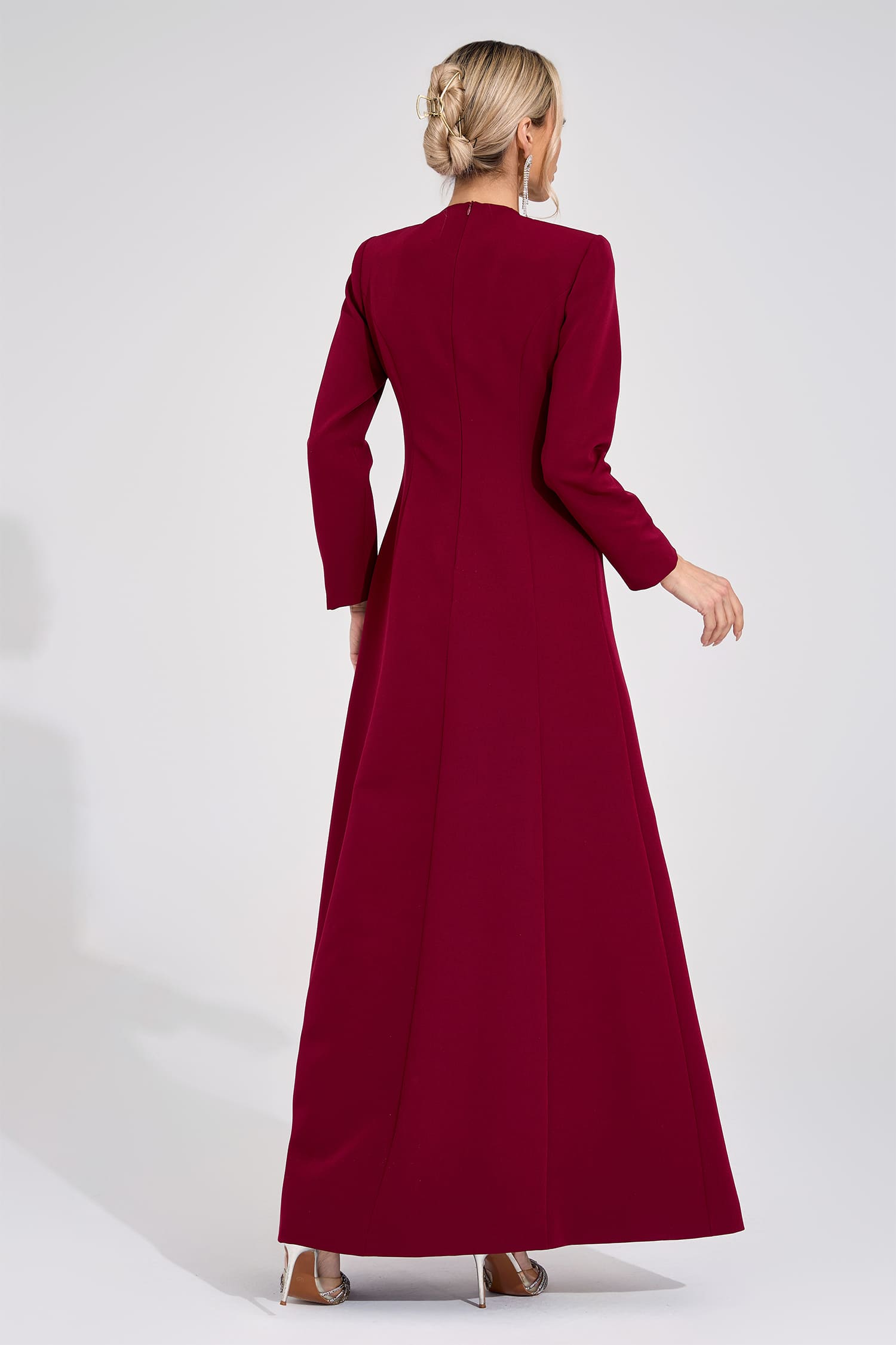 Pernilla Red Diamond Maxi Dress