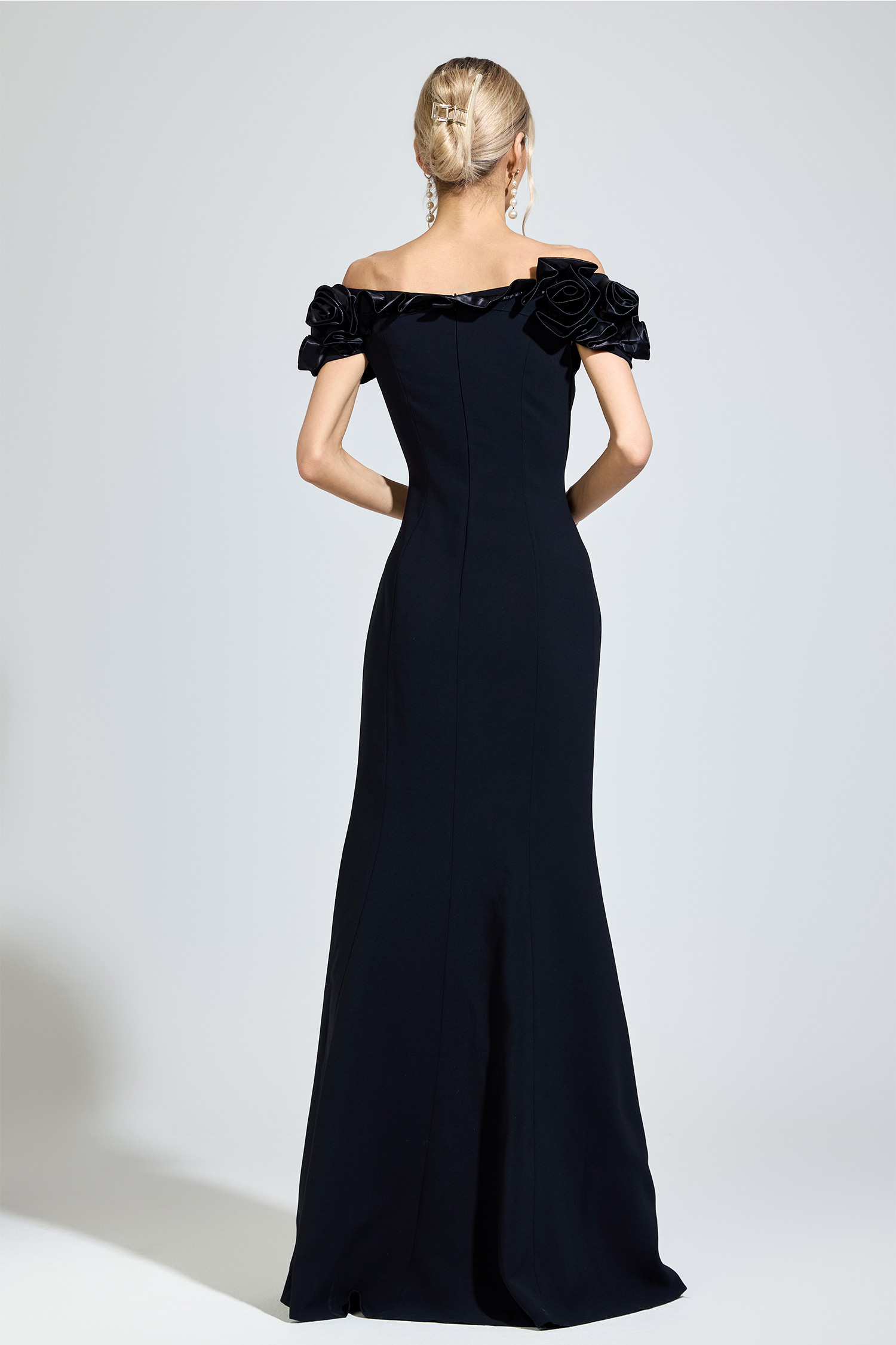 Plath Black Floral  Maxi Dress