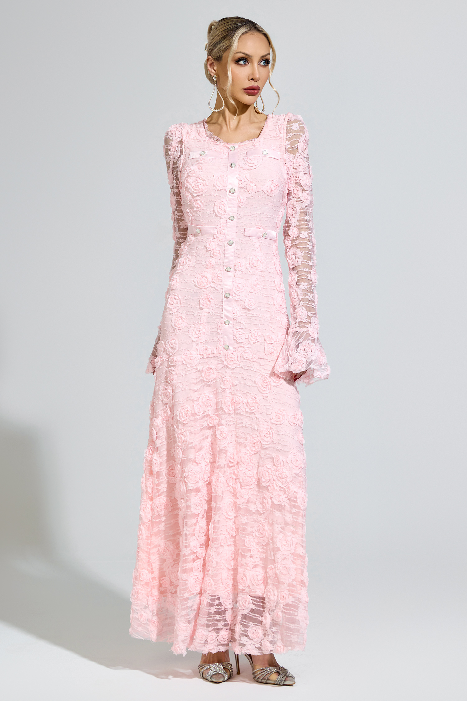 Protagoras Pink Mermaid Formal Dress