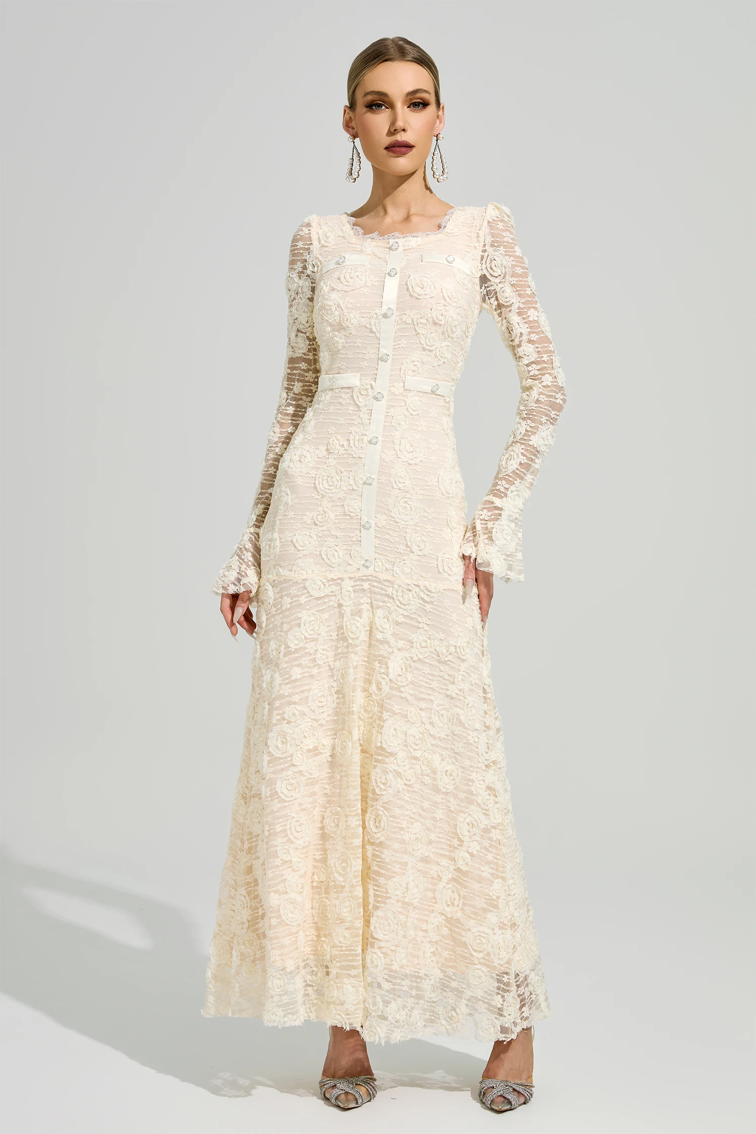 Protagoras Apricot Mermaid Formal Dress