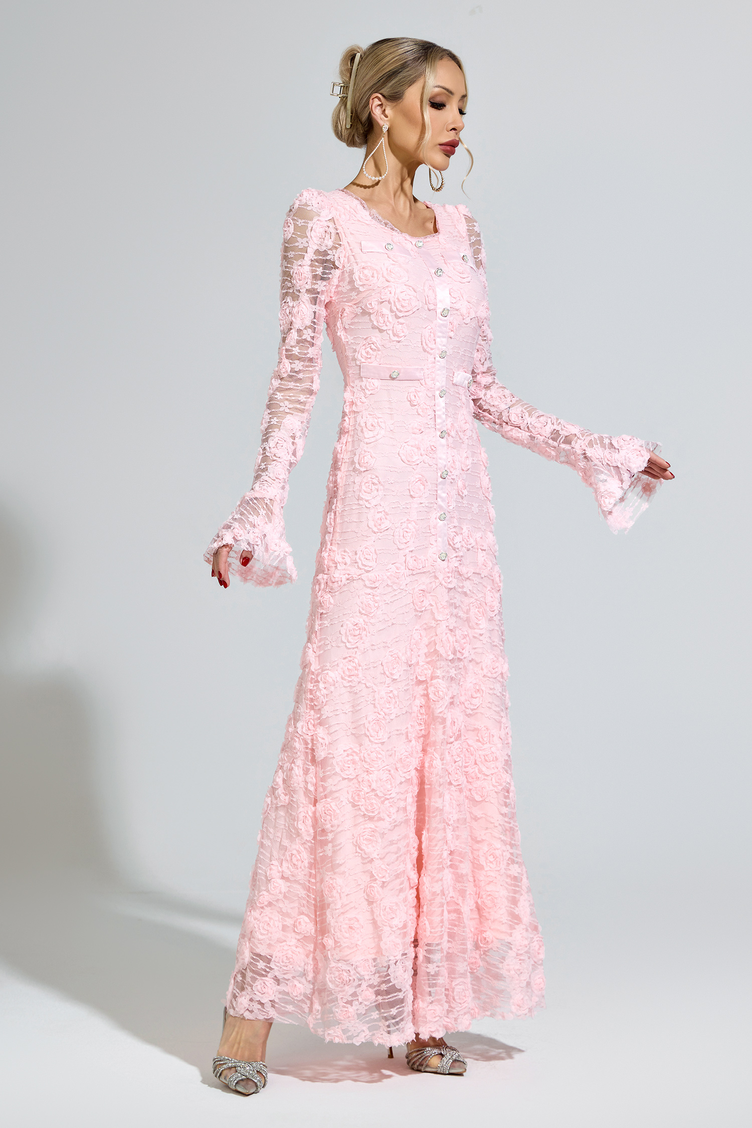 Protagoras Pink Mermaid Formal Dress