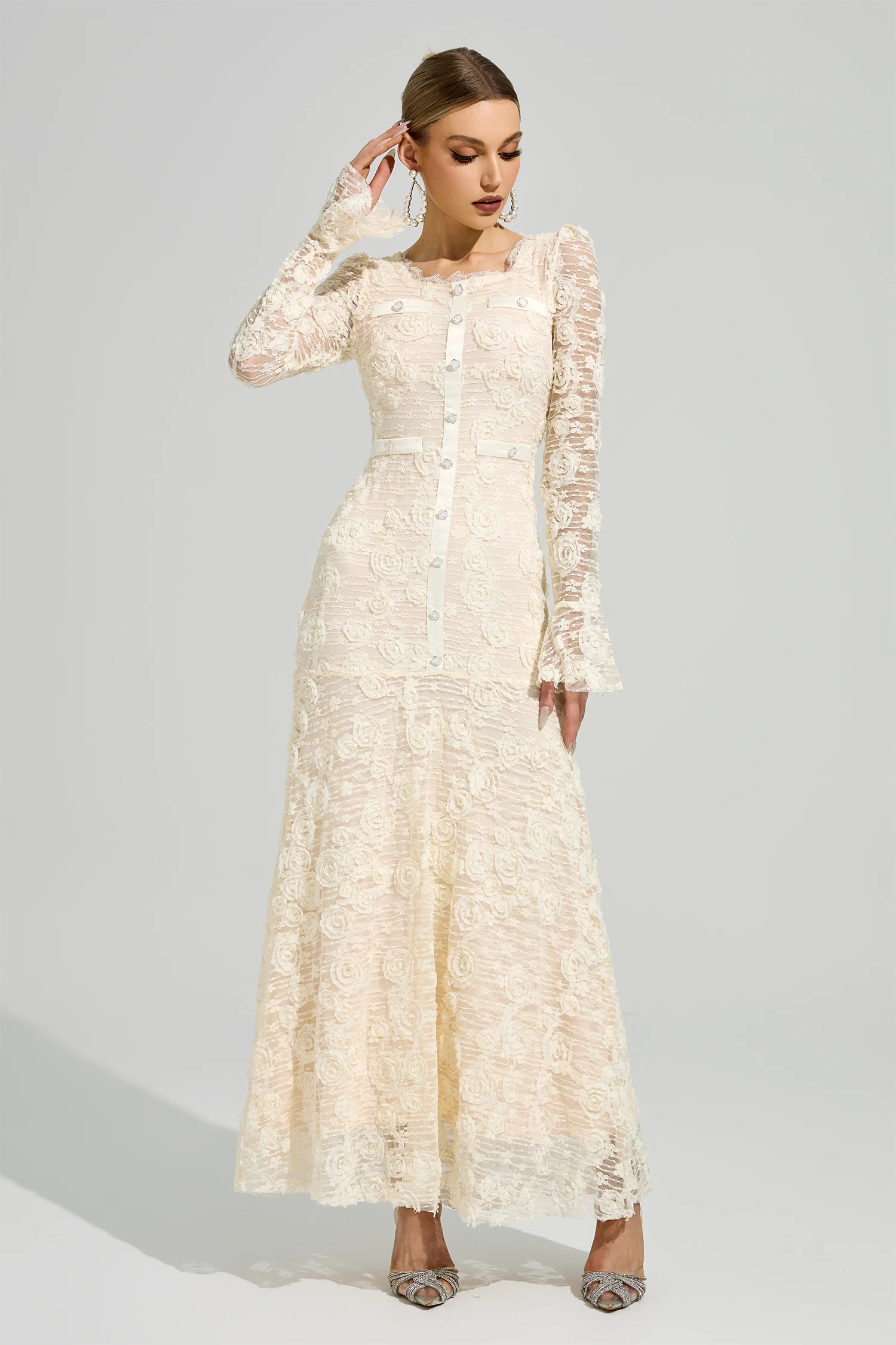 Protagoras Apricot Mermaid Formal Dress