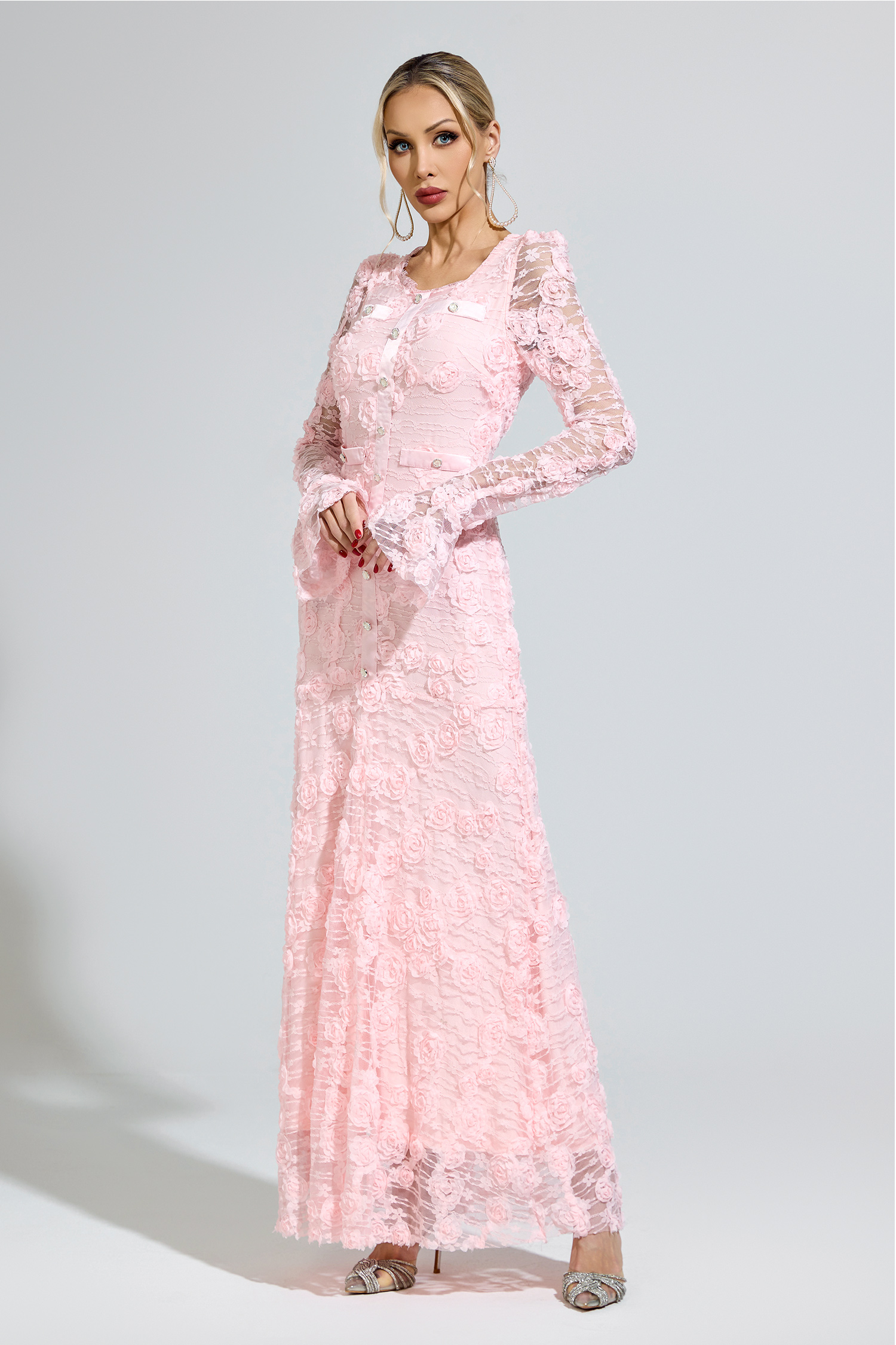 Protagoras Pink Mermaid Formal Dress