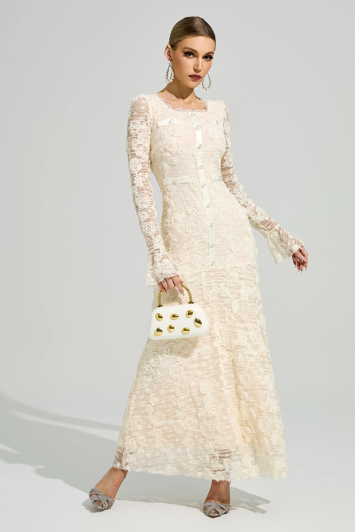 Protagoras Apricot Mermaid Formal Dress