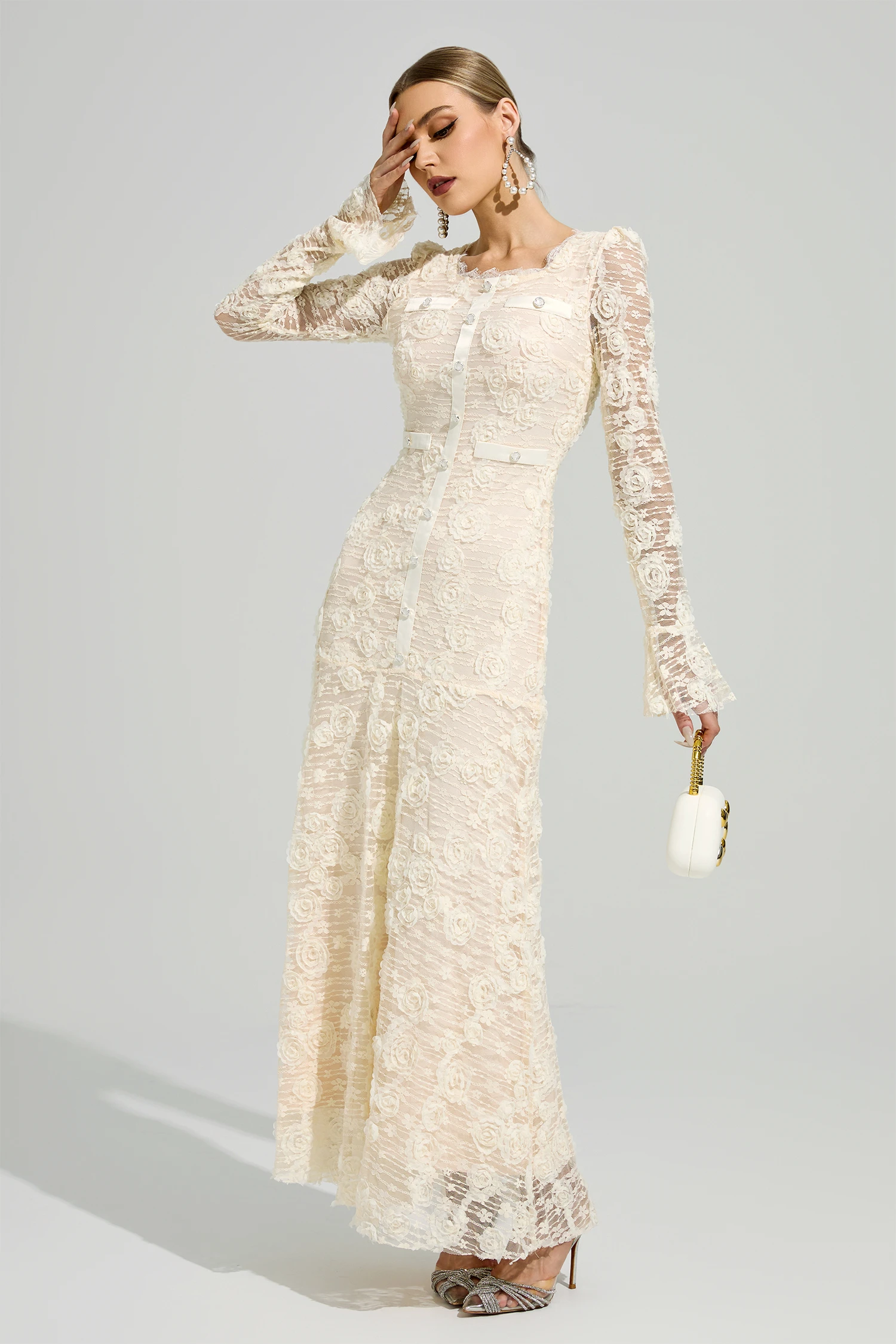 Protagoras Apricot Mermaid Formal Dress