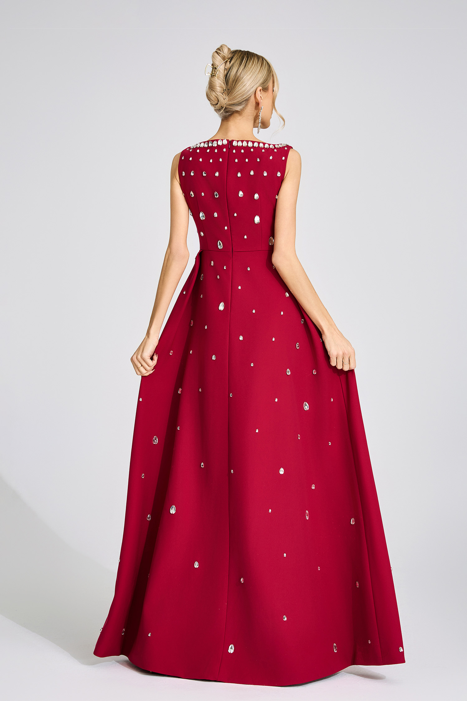 Quinn Red Diamond Maxi Dress