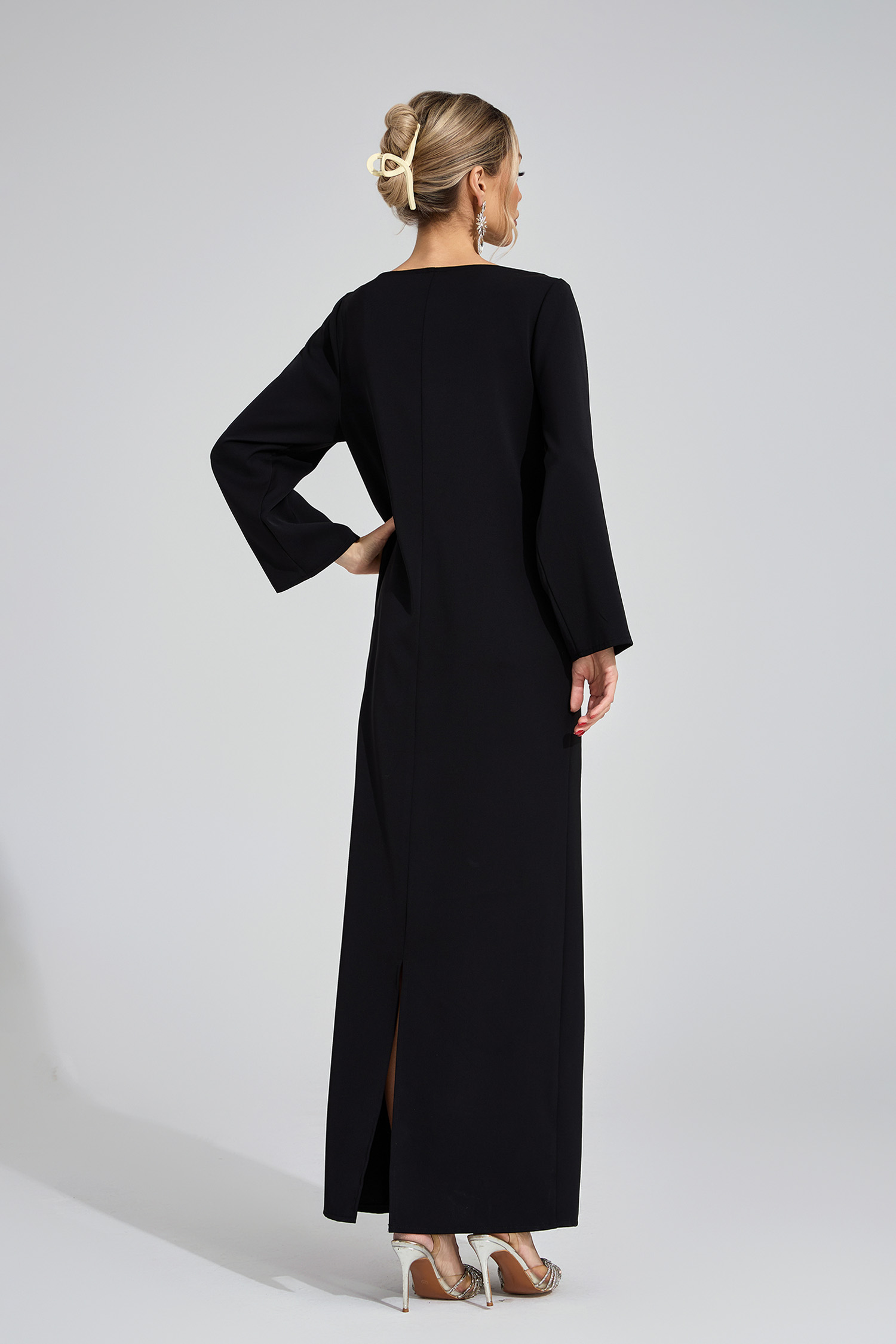 Rae Black Diamond Maxi Dress