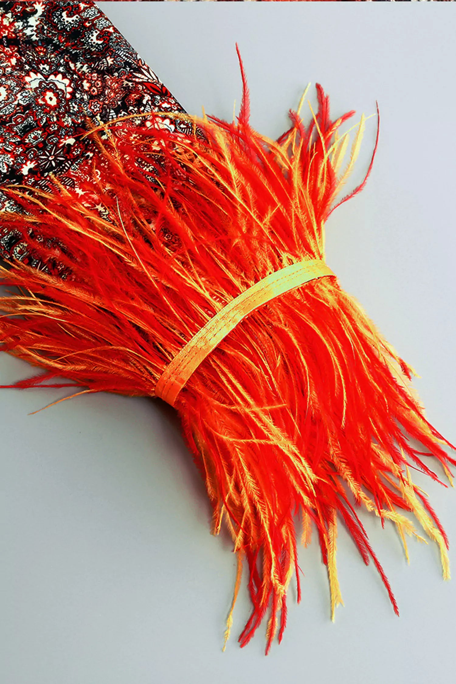 Remington Floral Feather Mini Dress-CATCHALL