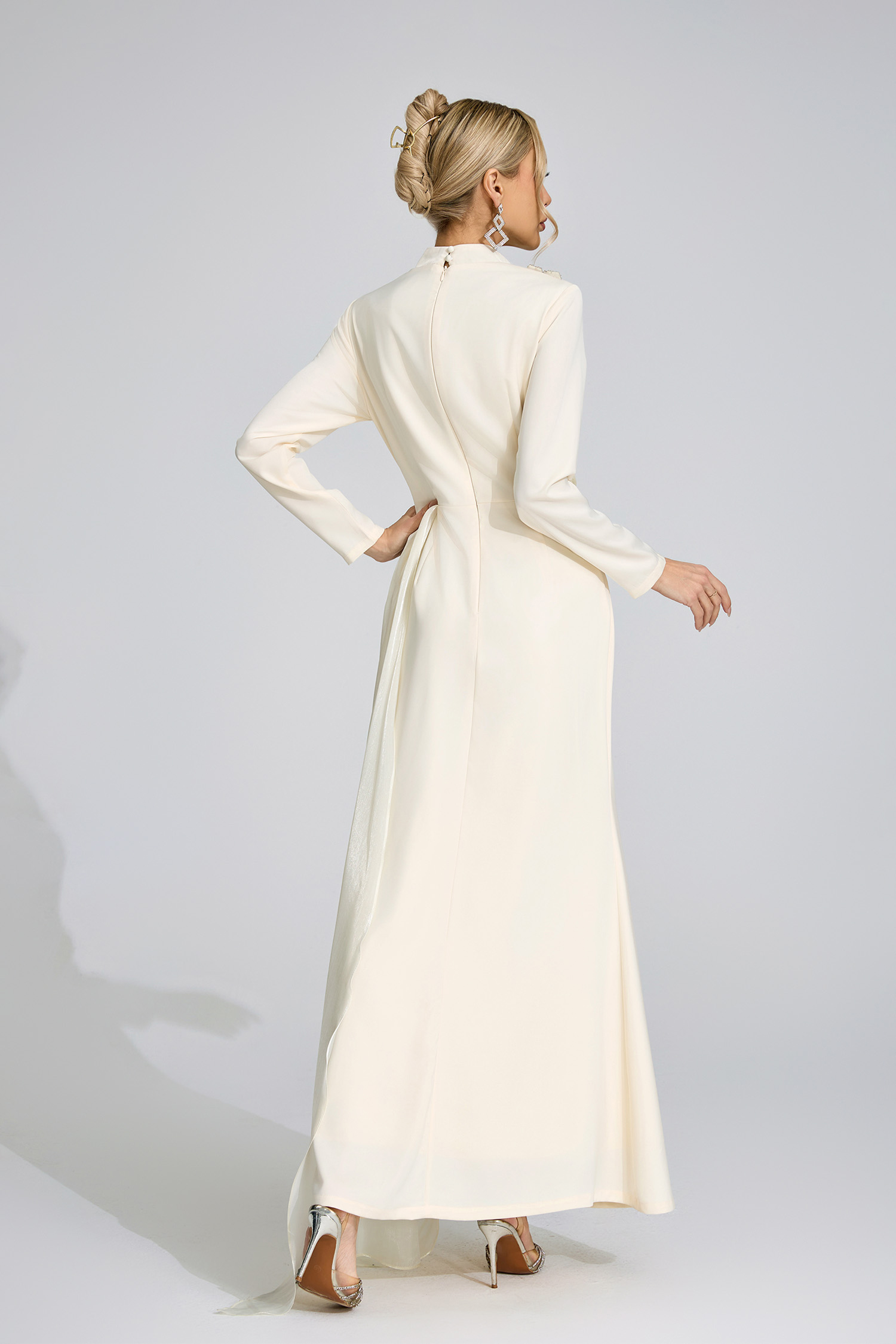 Rosalind Ivory Tassel Maxi Dress