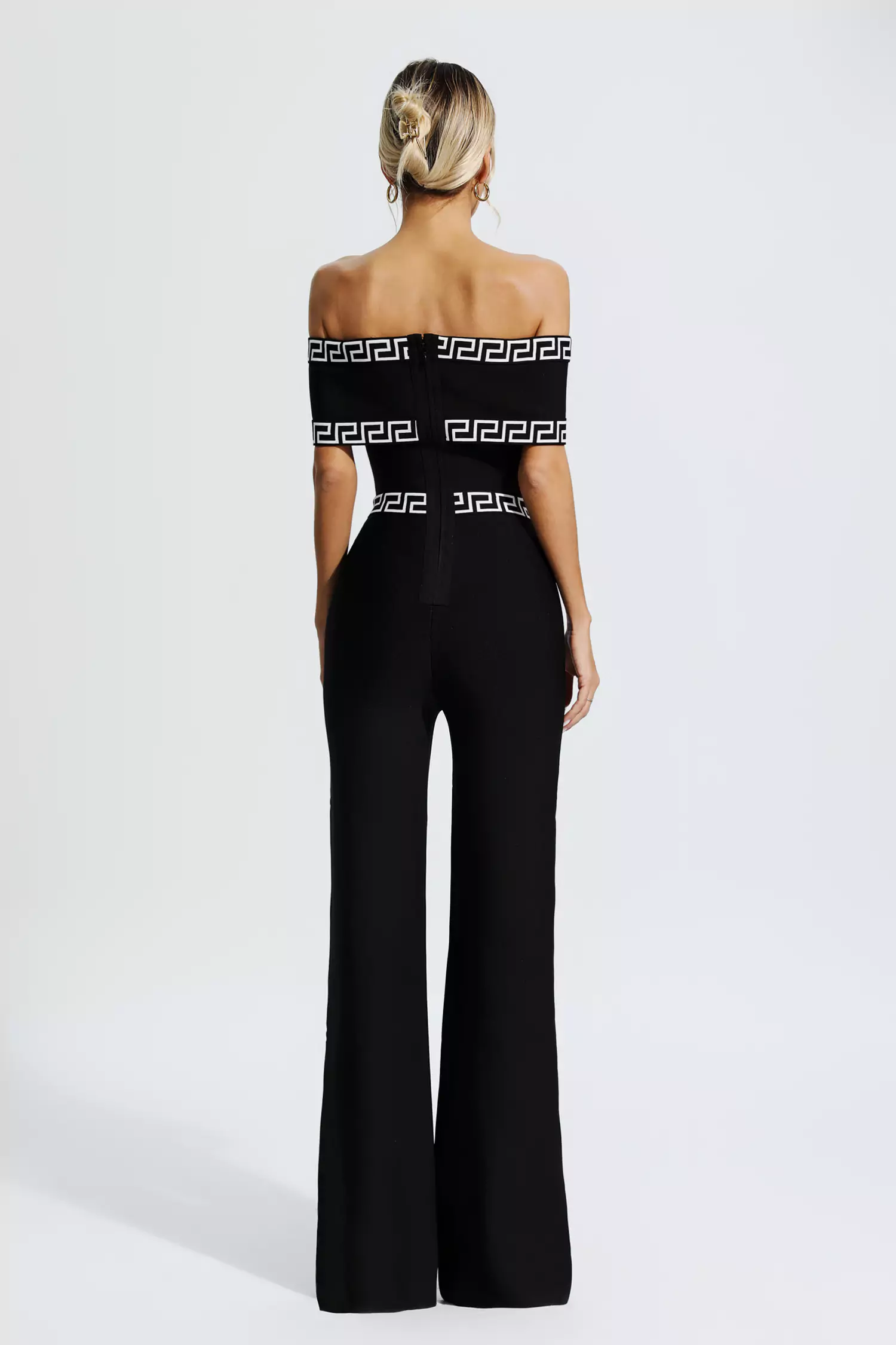 Ryleigh Black Printed Bandage Jumpsuit-CATCHALL