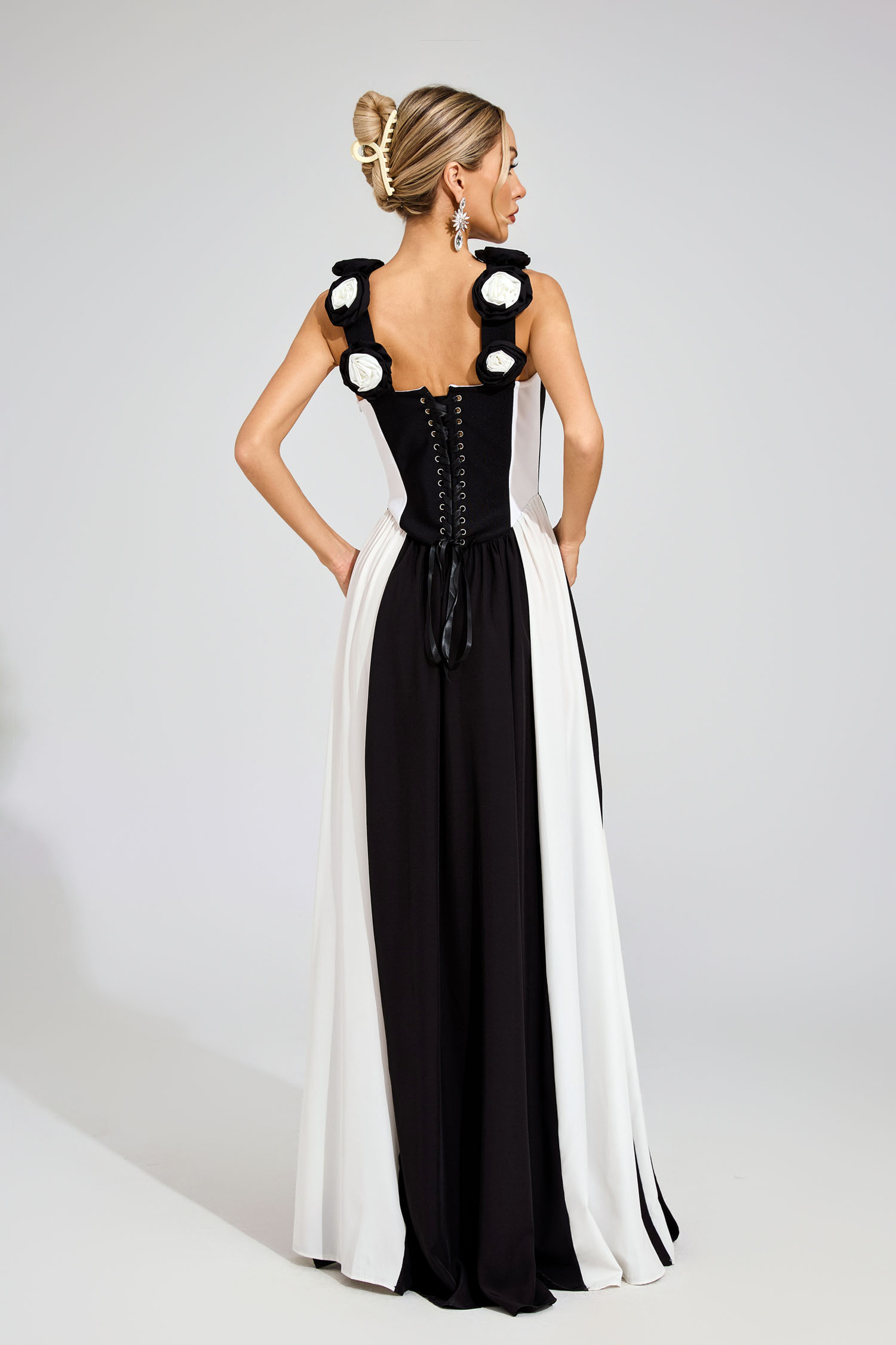 Saul Black Bandage Maxi Dress