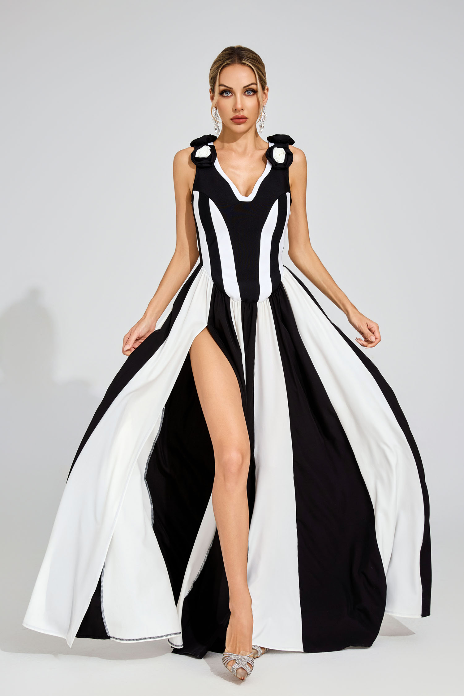 Saul Black Bandage Maxi Dress