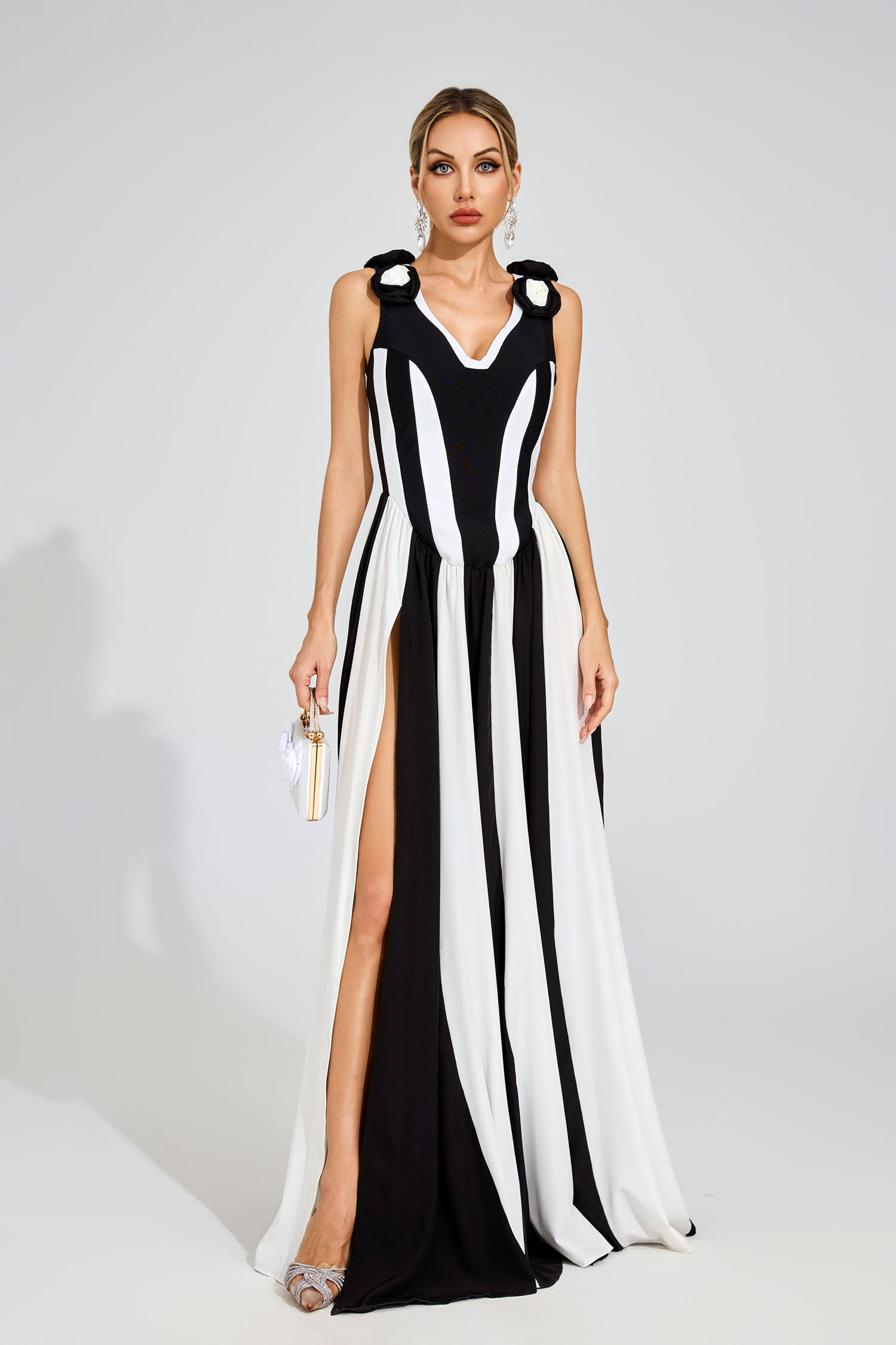Saul Black Bandage Maxi Dress