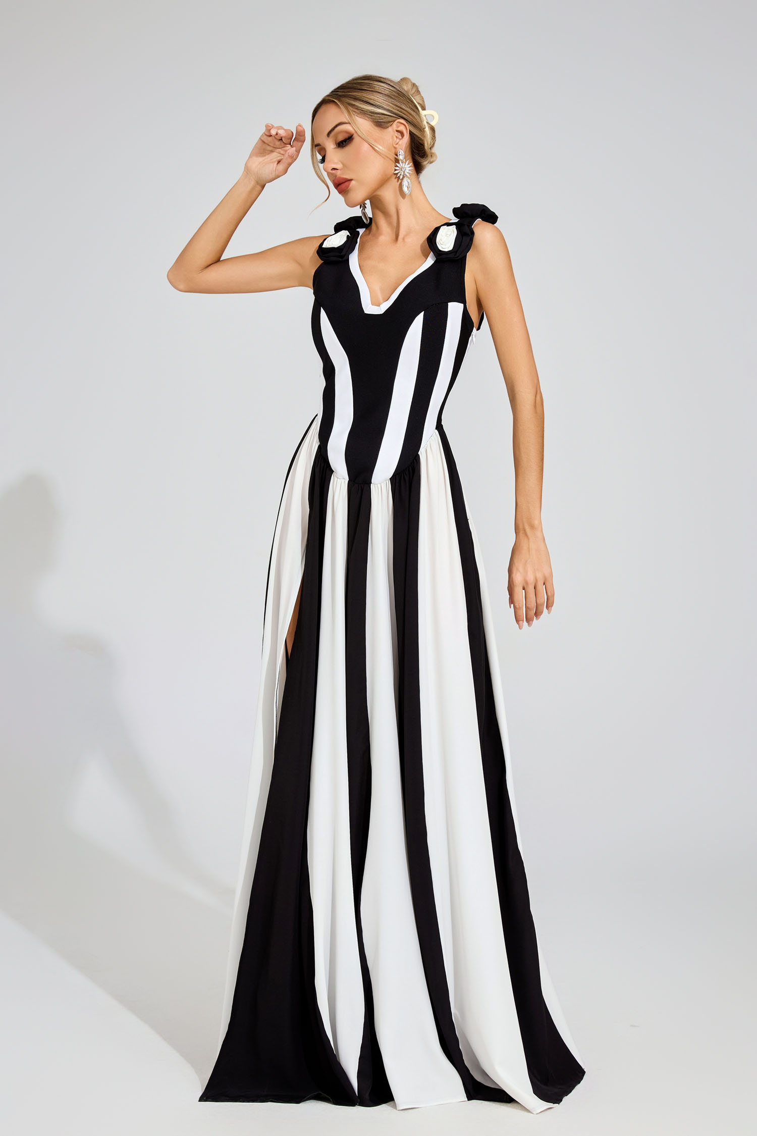 Saul Black Bandage Maxi Dress