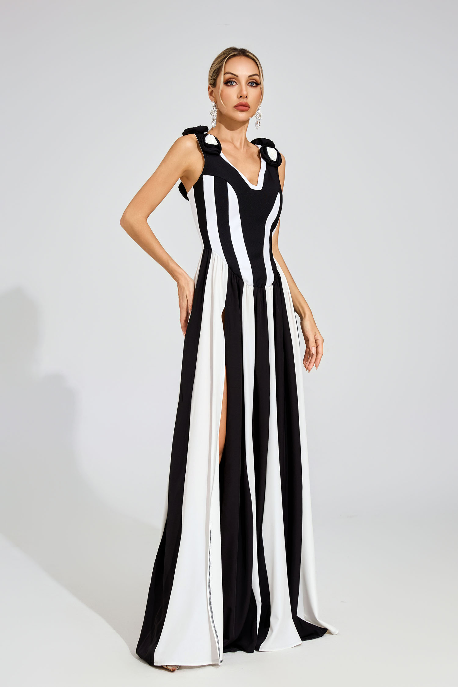 Saul Black Bandage Maxi Dress