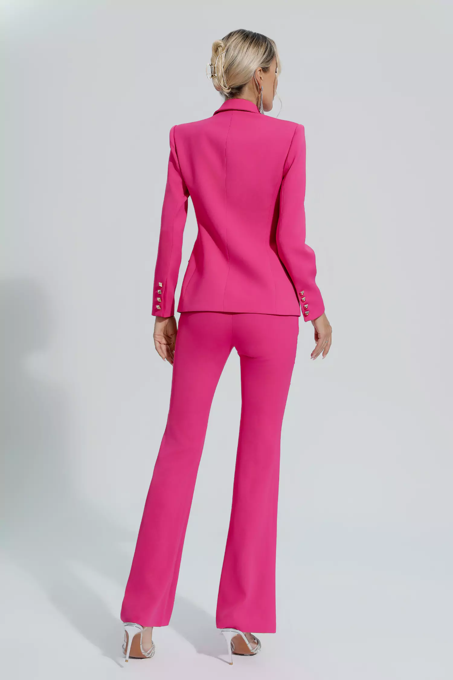 Savanna Rose Red Blazer Set-CATCHALL