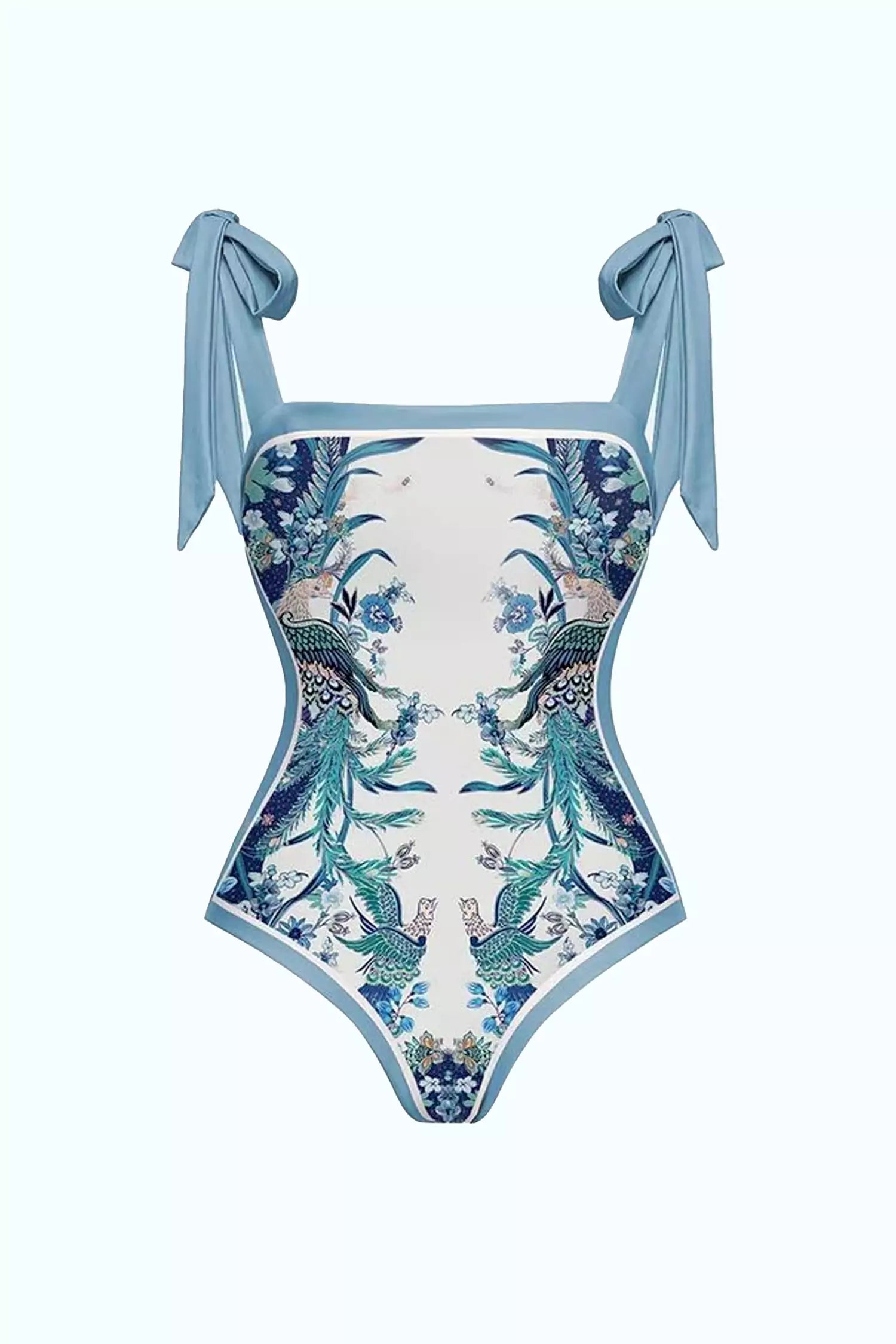 Selah Blue Printed Swimwear-CATCHALL
