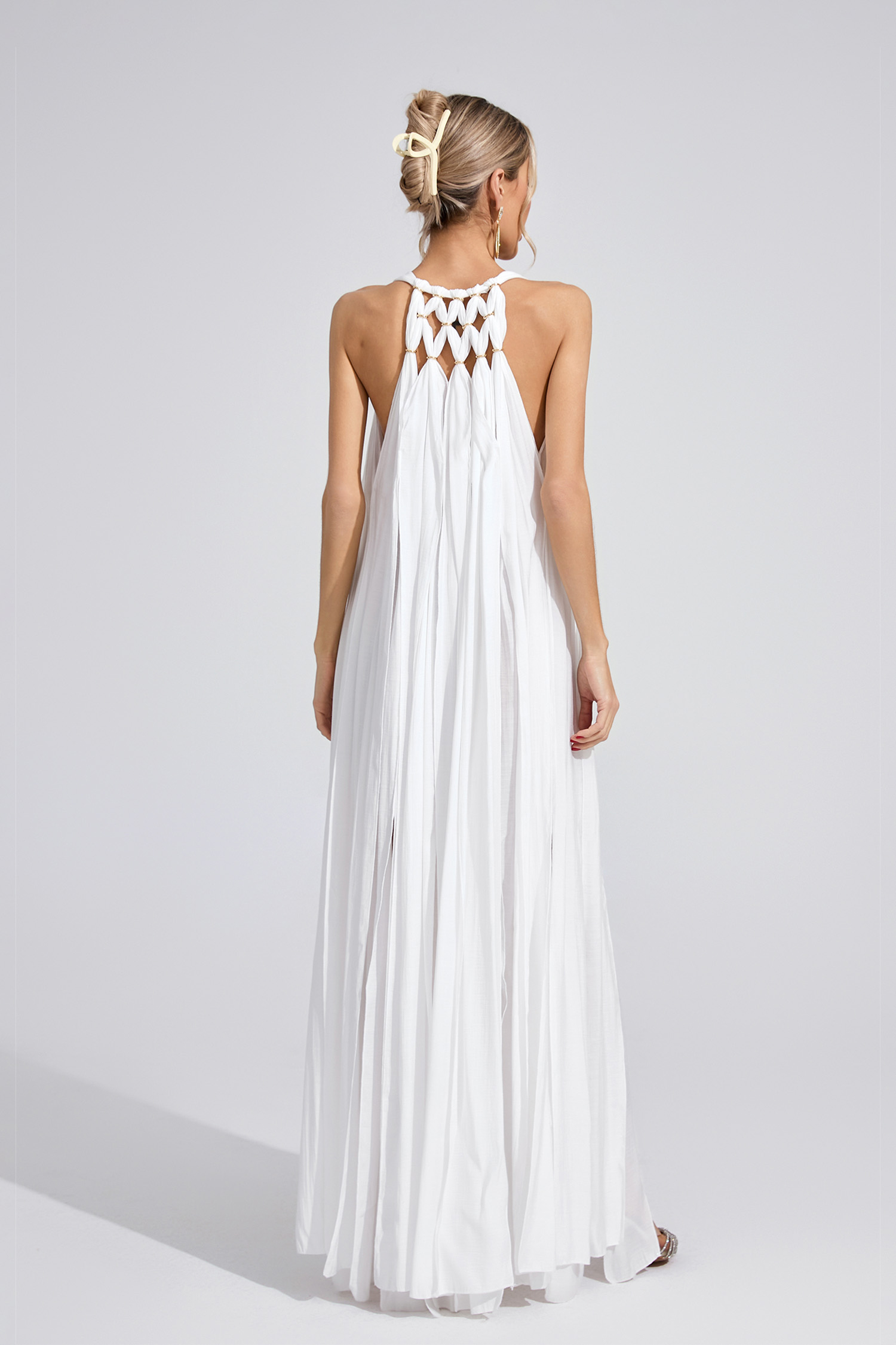 Seraphine White Tie Maxi Dress