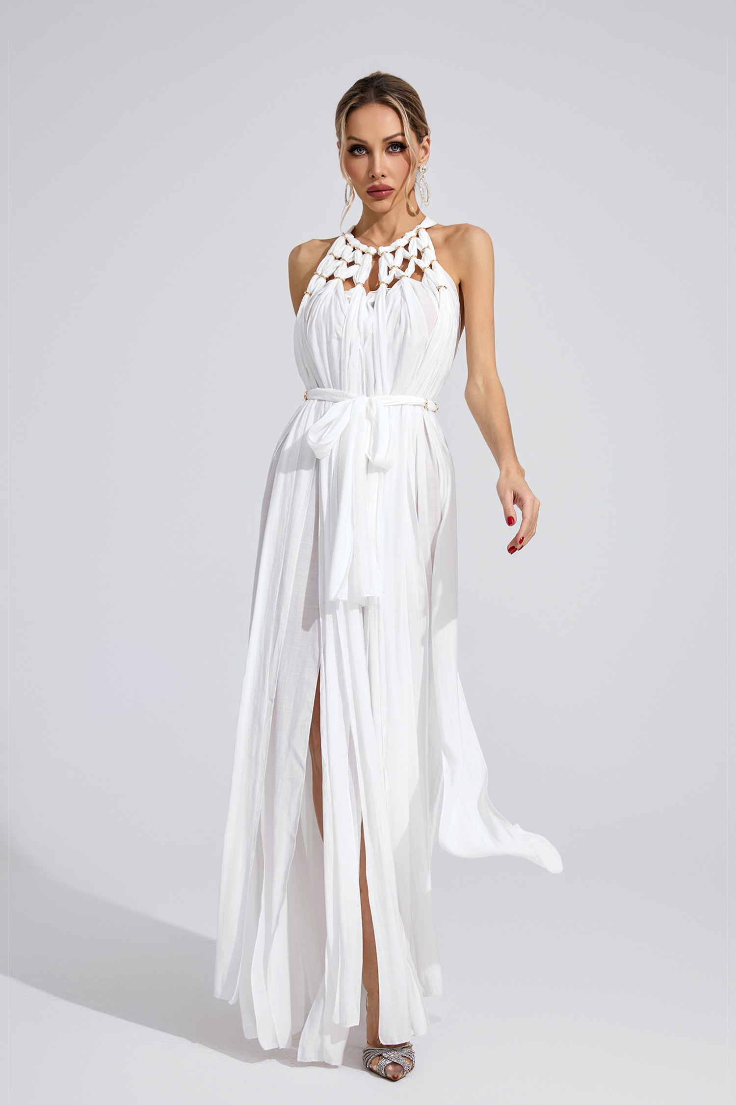 Seraphine White Tie Maxi Dress