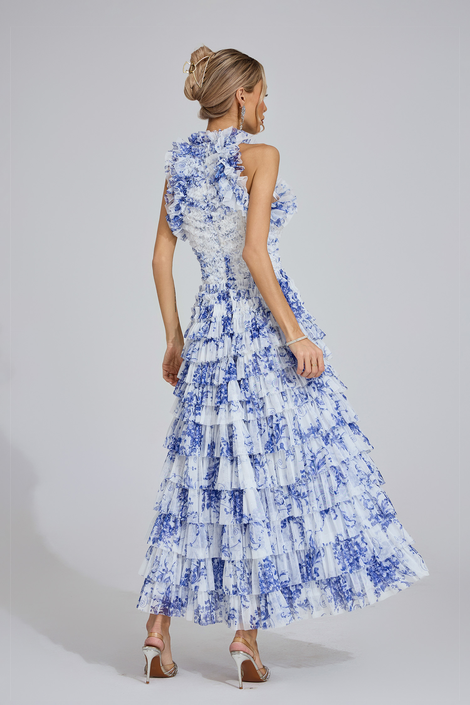 Siofra Blue Willow Maxi Dress