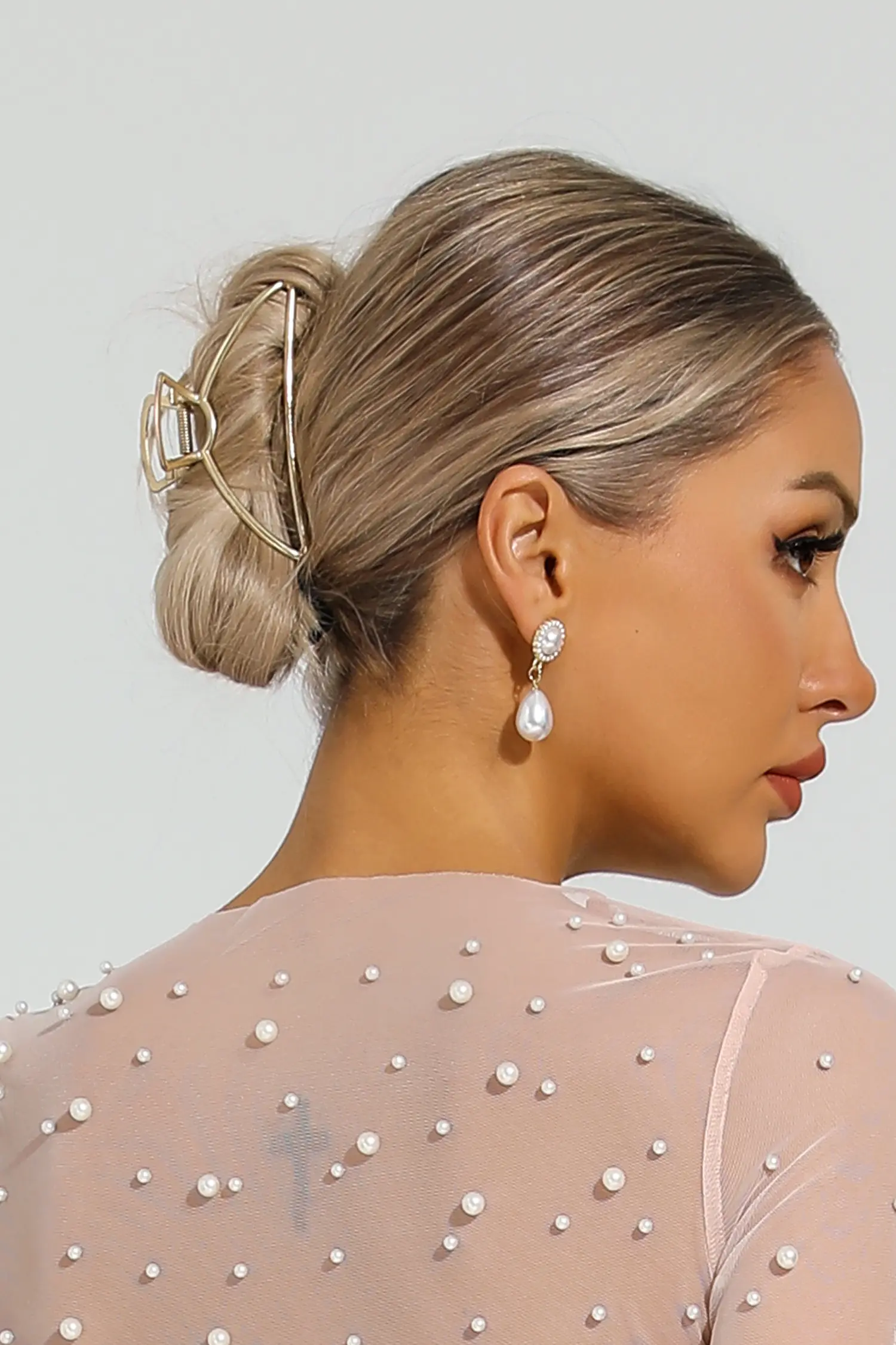 Spencer White Pear Earrings-CATCHALL