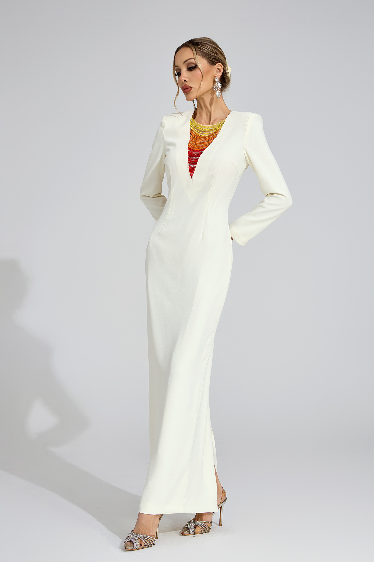 Sync Ivory Diamond Maxi Dress