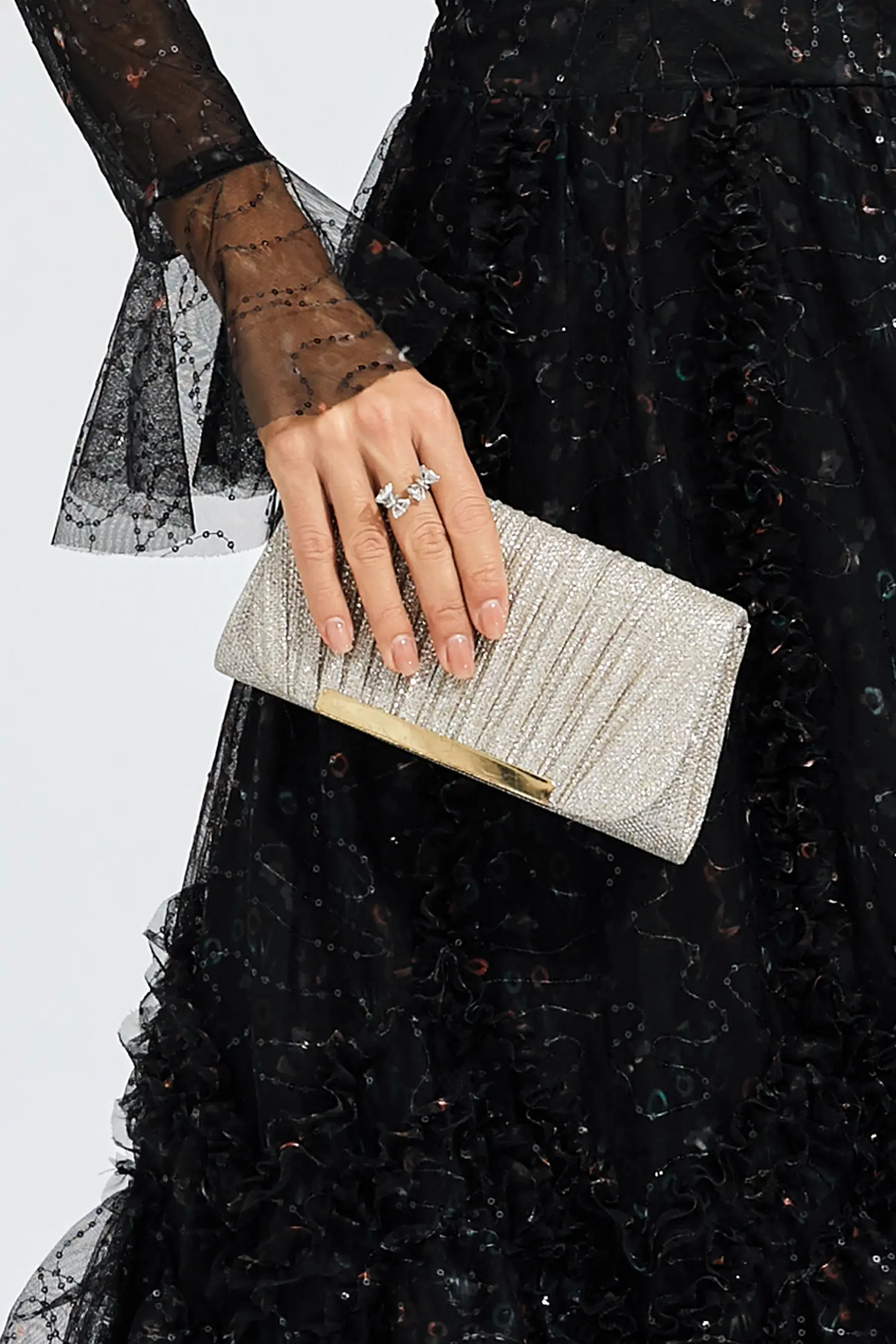 Tabitha Silver Clutch Bag-CATCHALL