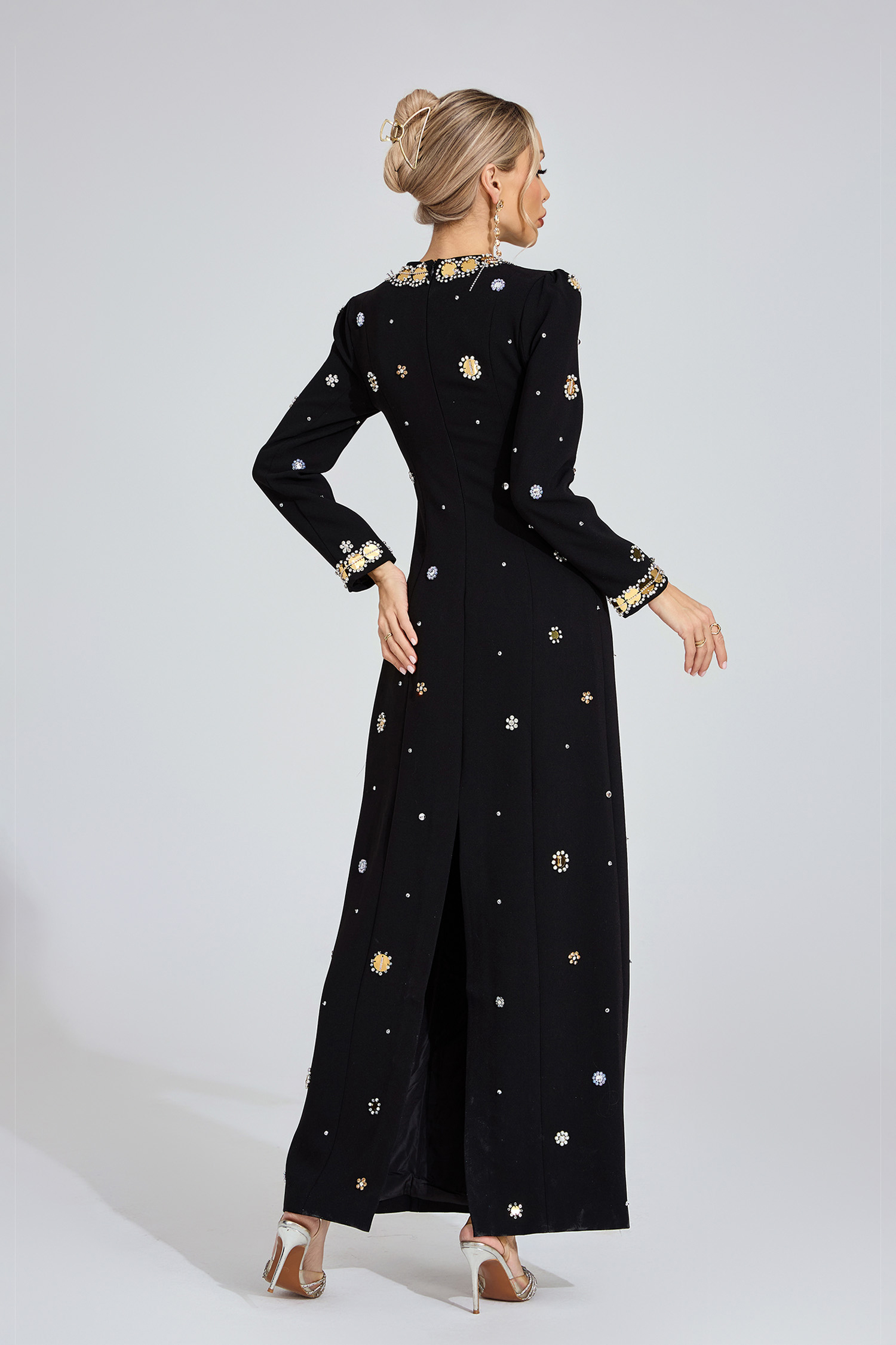 Tallulah Black Star Maxi Dress