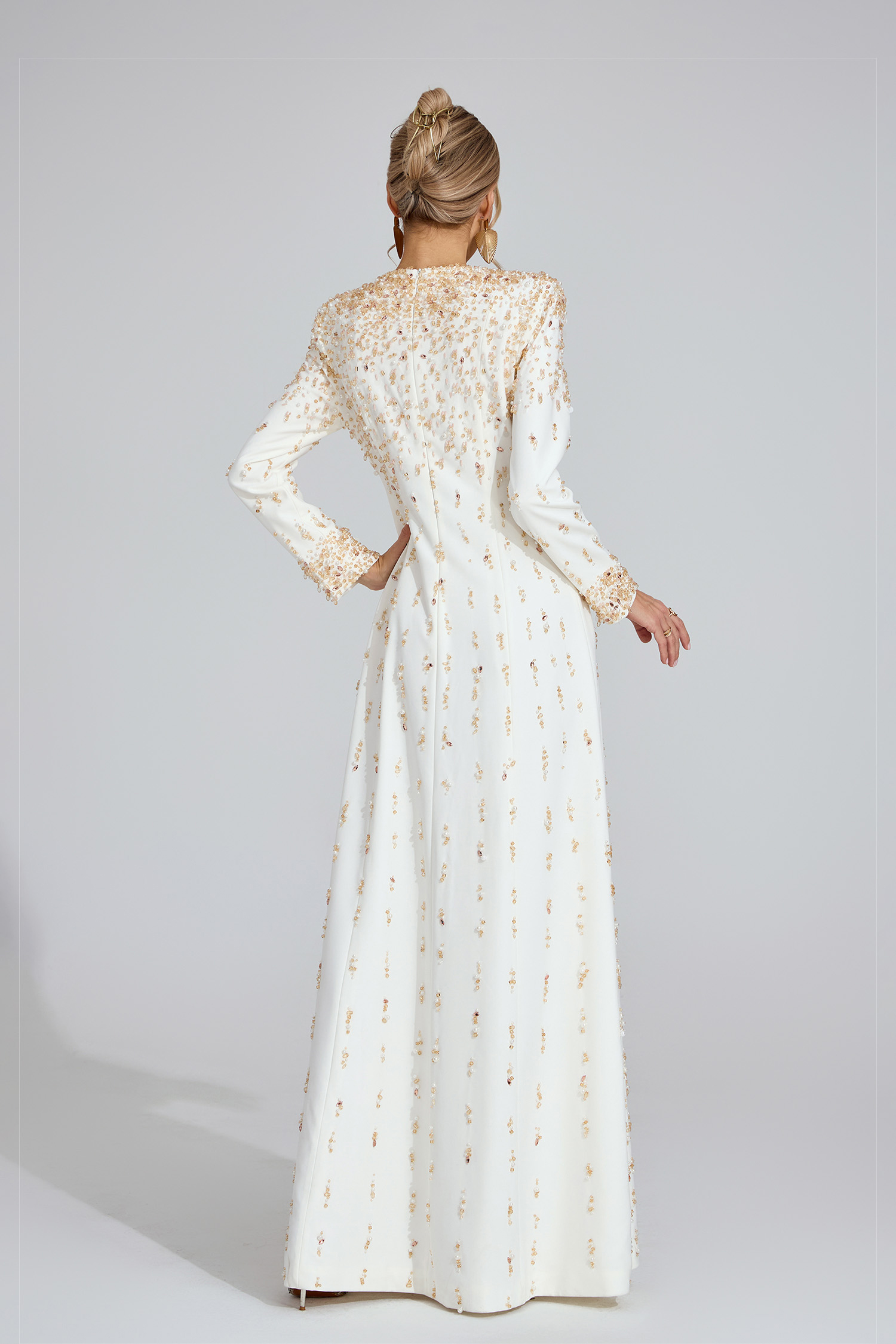 Tanith White Diamond Maxi Dress