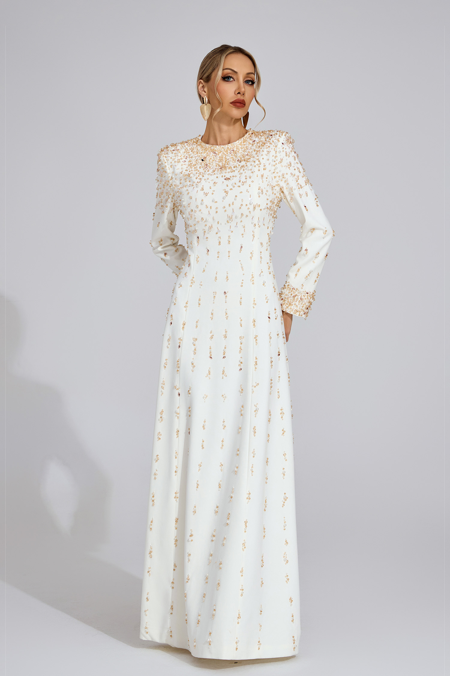 Tanith White Diamond Maxi Dress