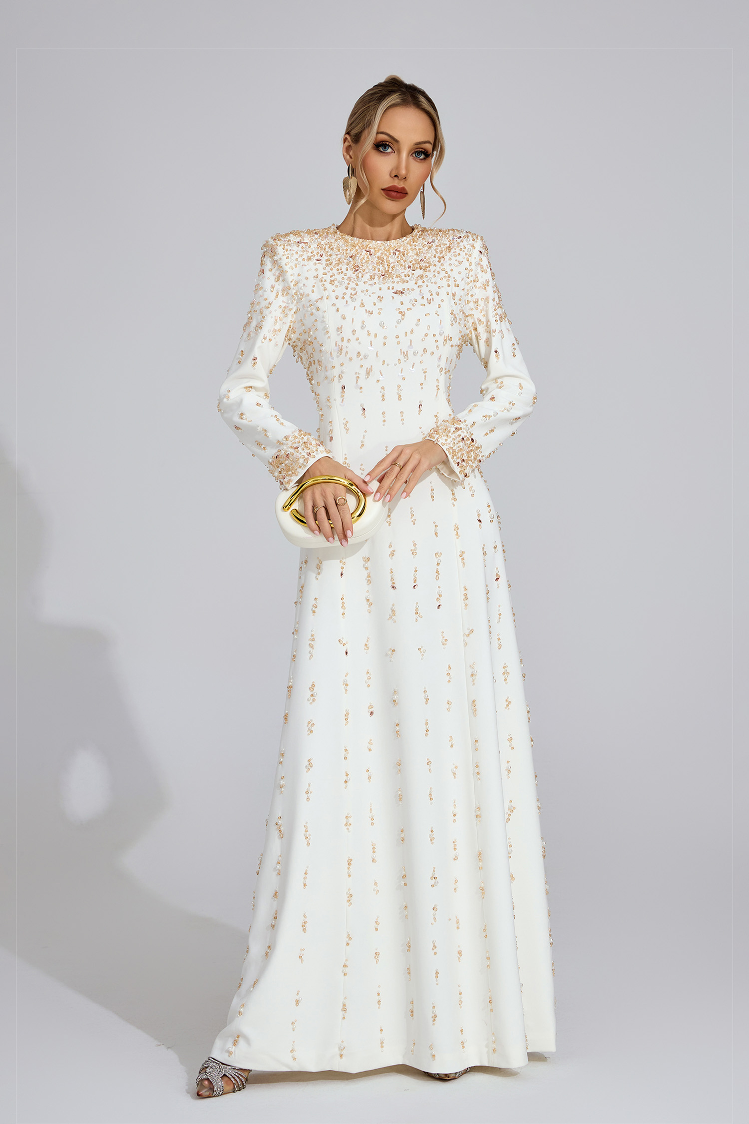Tanith White Diamond Maxi Dress