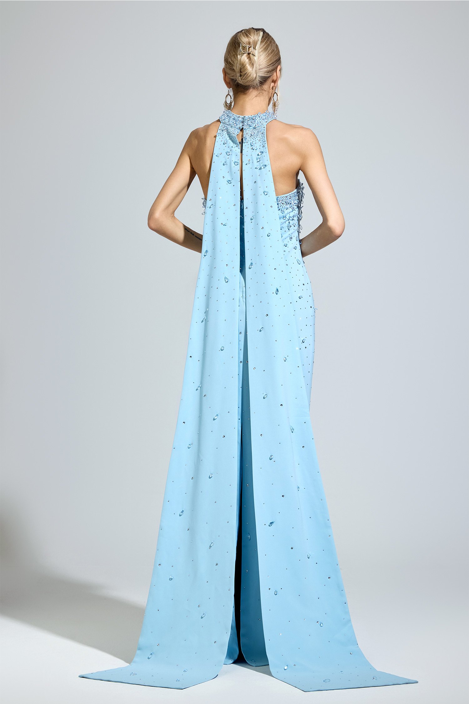Tolstoy Blue Evening Gown