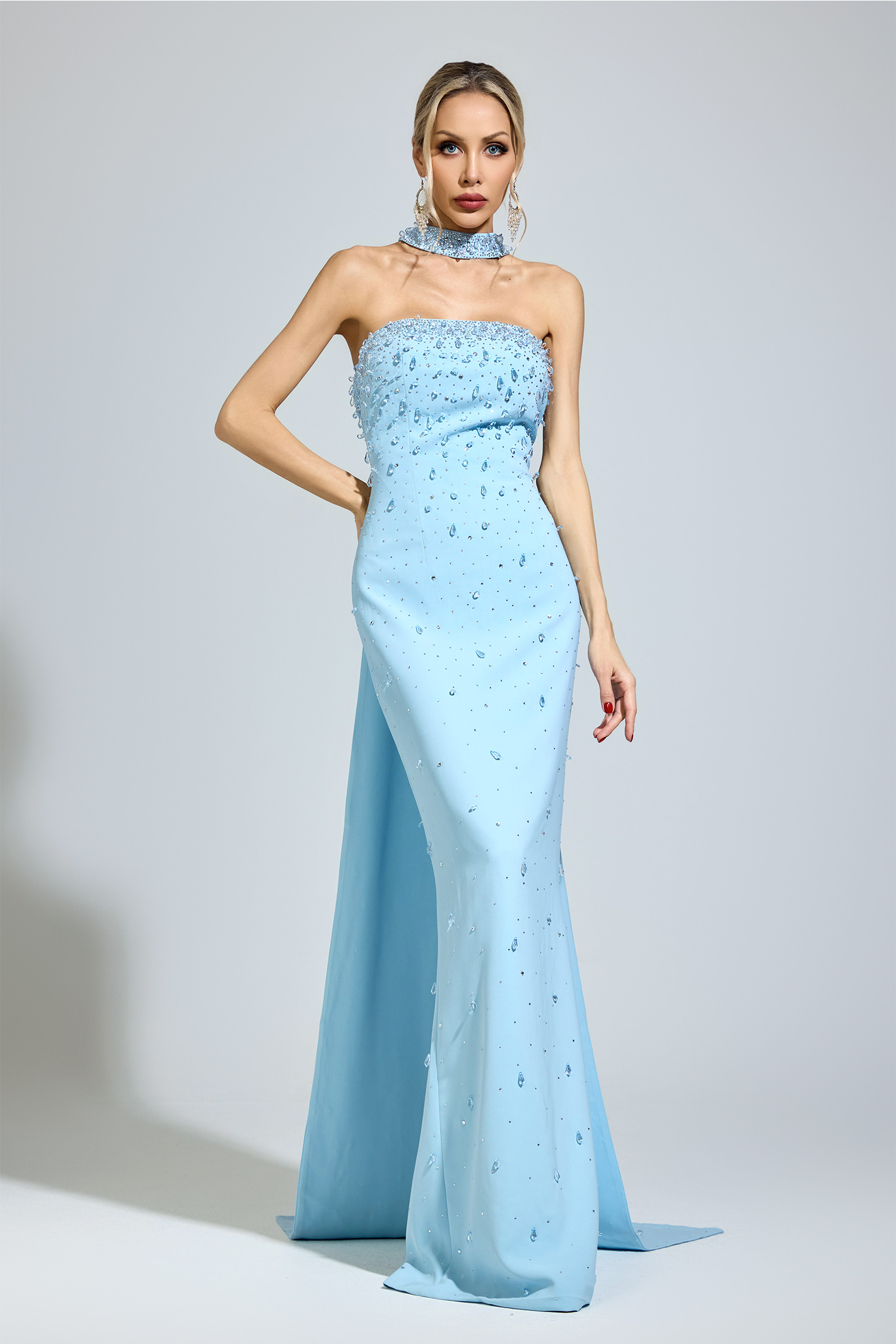 Tolstoy Blue Evening Gown