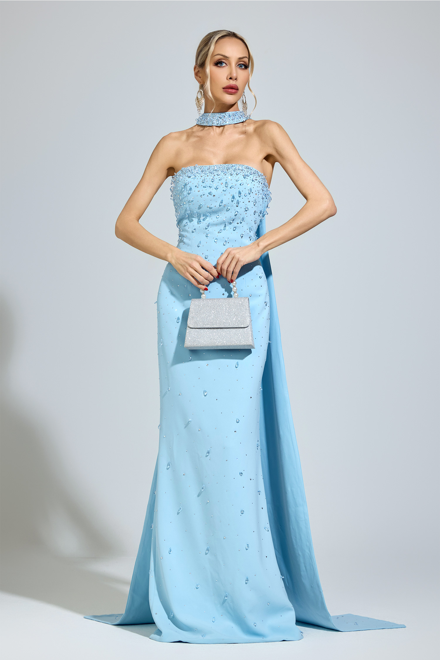 Tolstoy Blue Evening Gown
