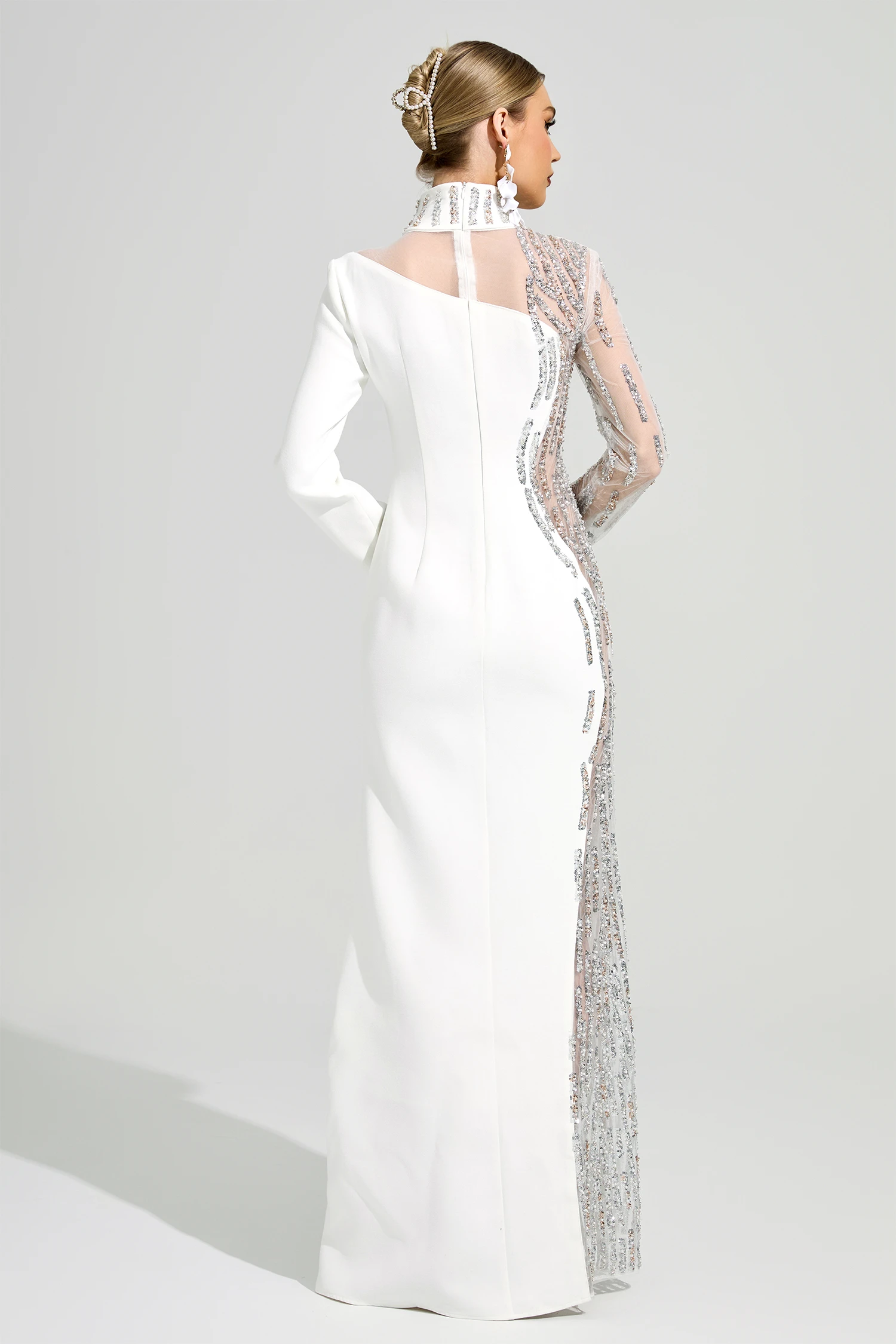 Venturi White Diamond Formal Dress