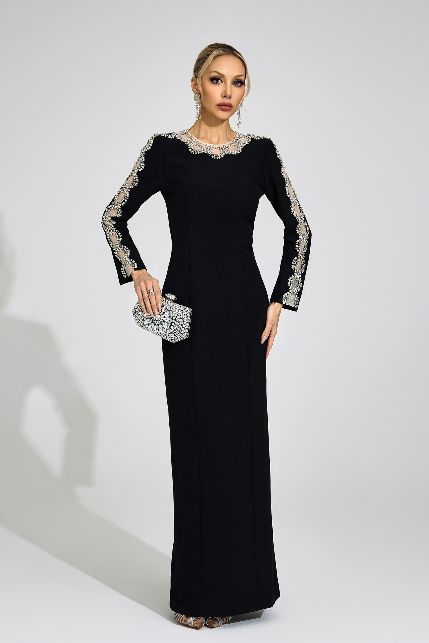 Vex Black Diamond Maxi Dress