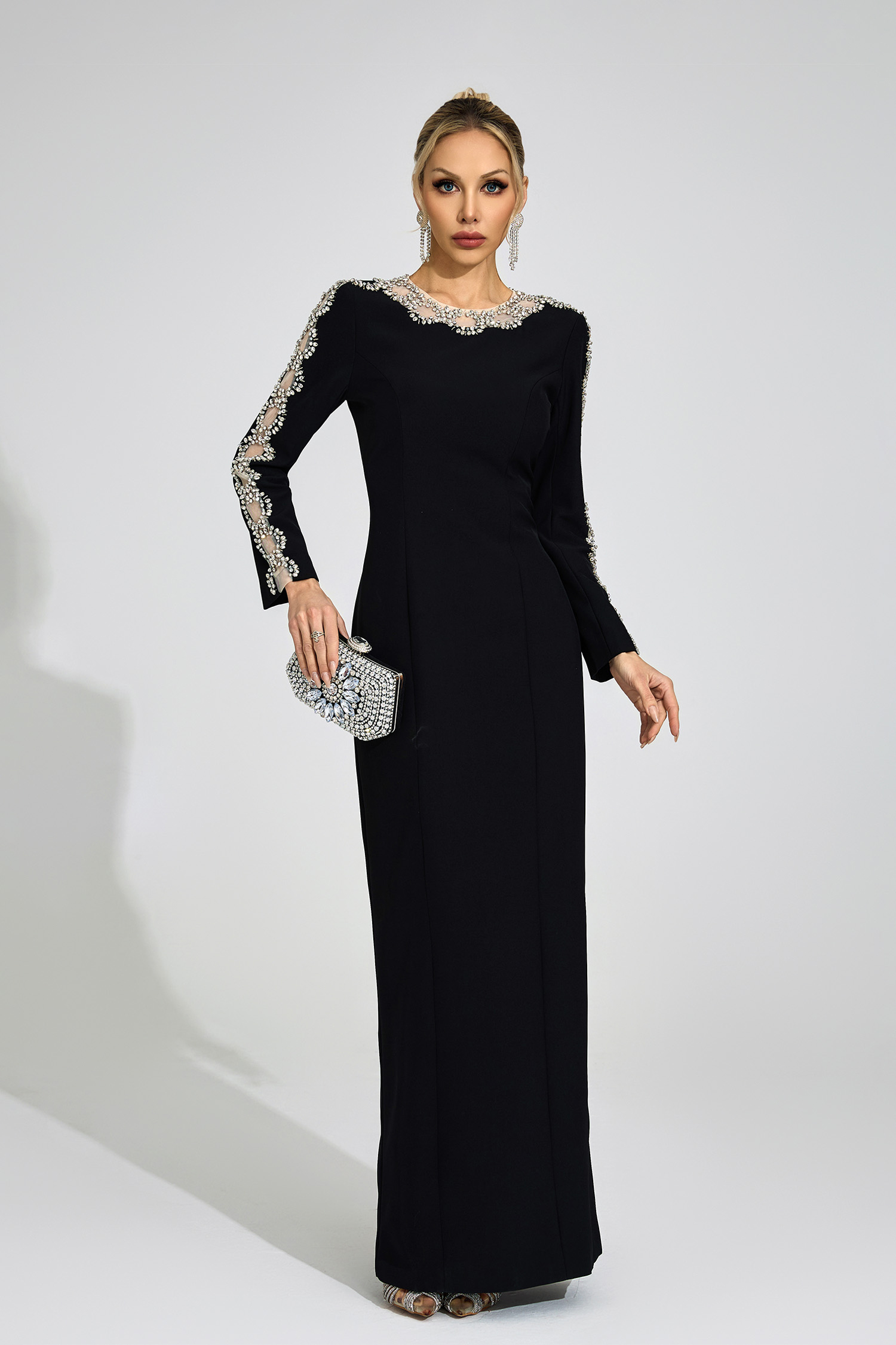 Vex Black Diamond Maxi Dress