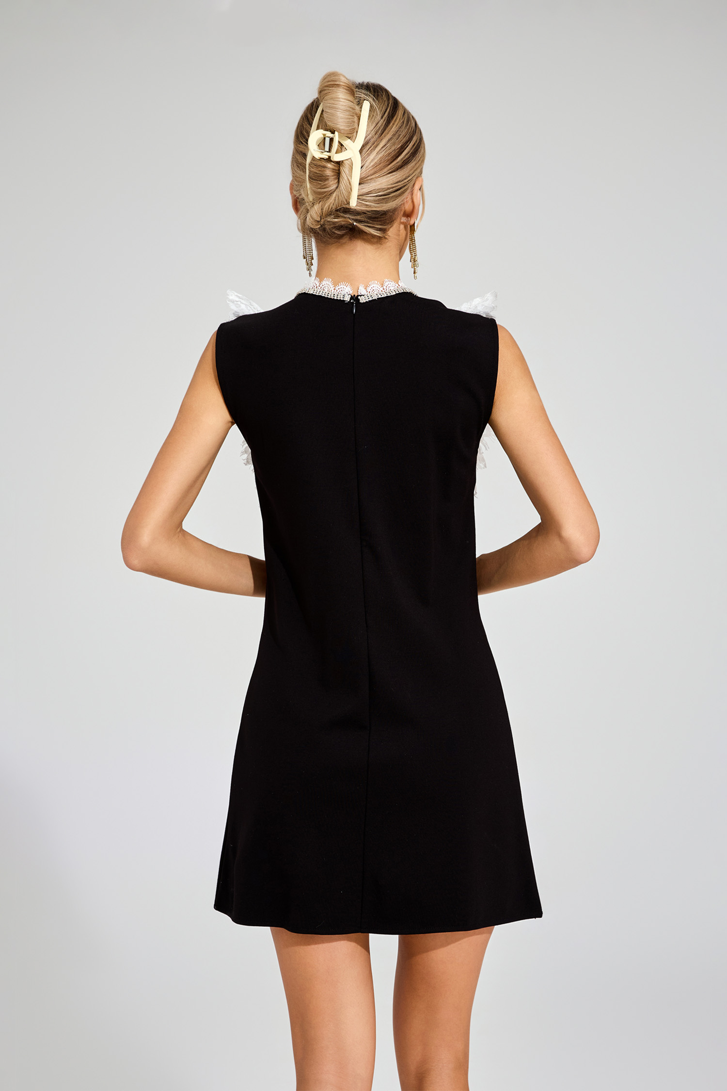 Warren Black Lace Mini Dress