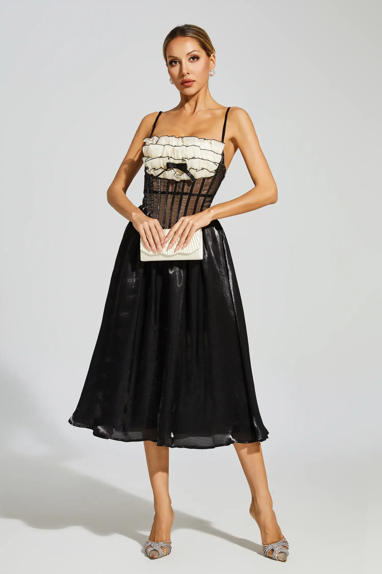 Wilbur Black Lace Slip Dress-CATCHALL