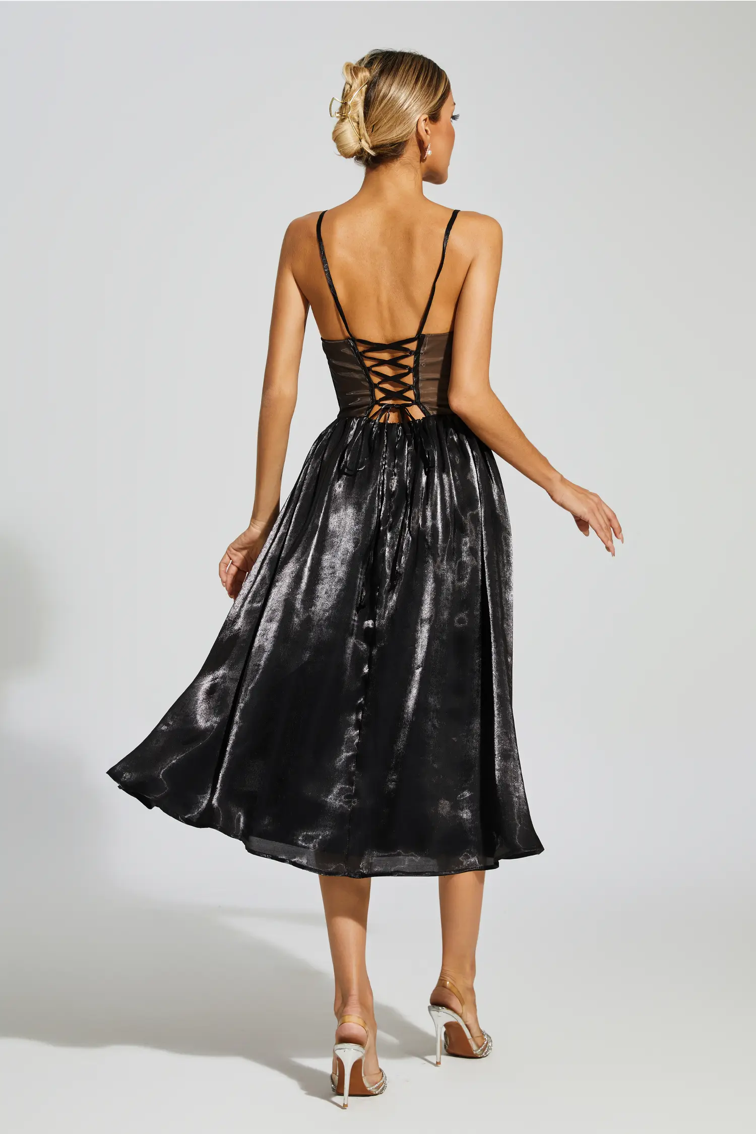 Wilbur Black Lace Slip Dress-CATCHALL