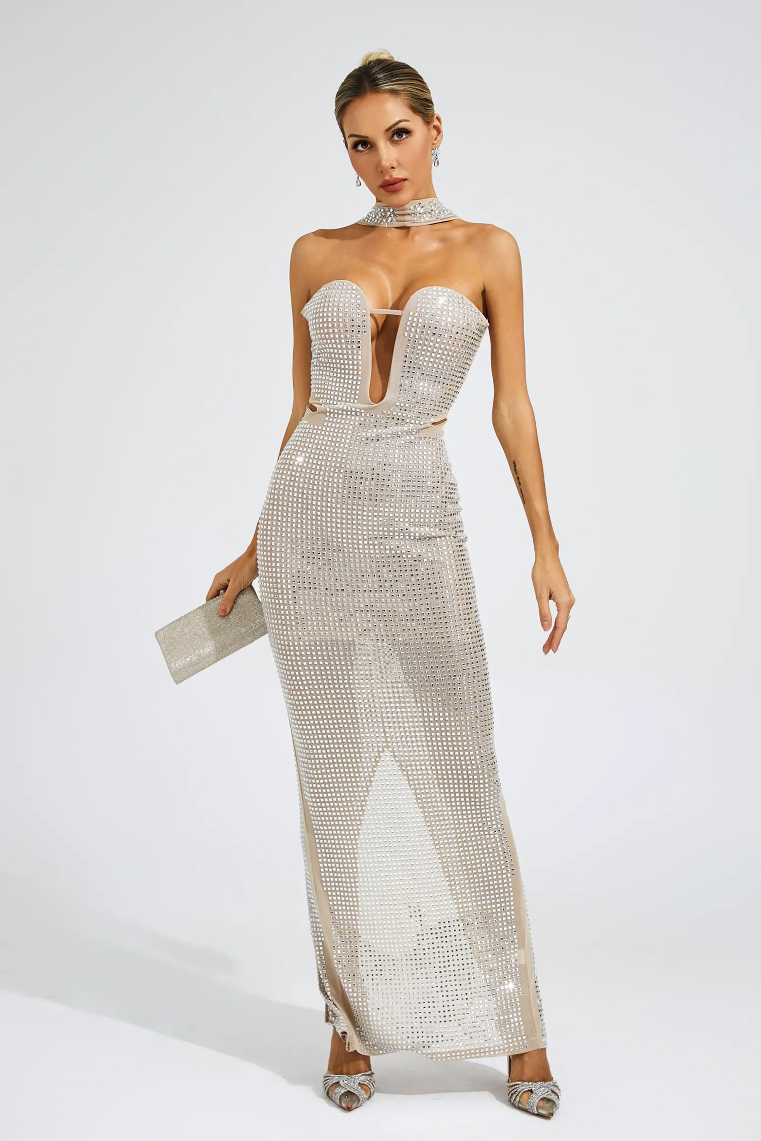 Diamond fashion cocktail dress